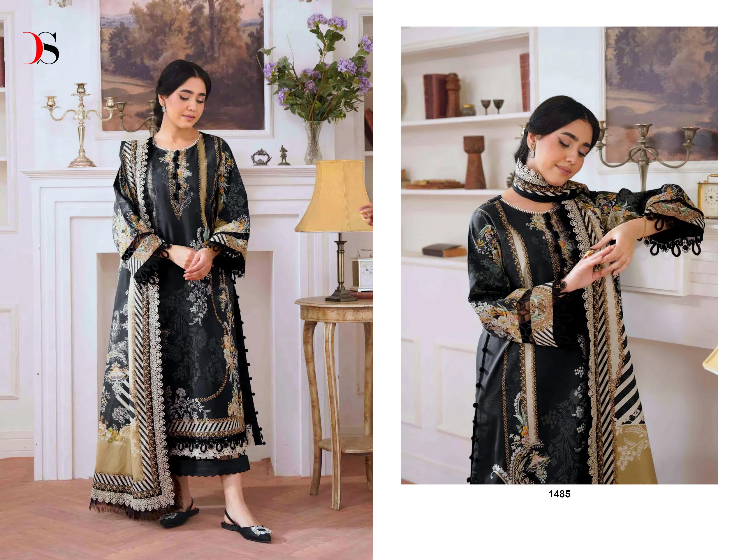 DEEPSY SUITS – Jade Jal Insert Cotton Duptta