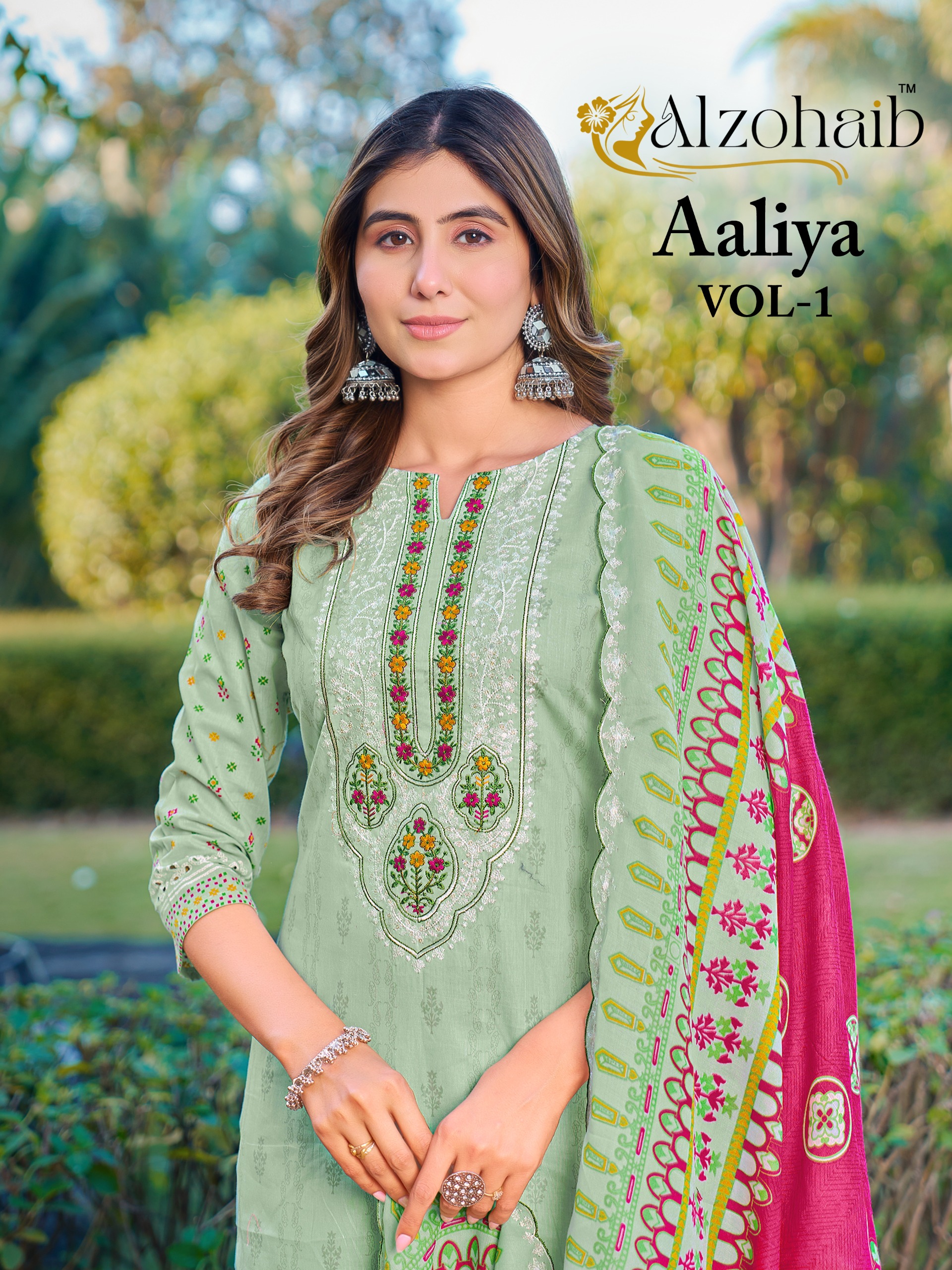 Al Zohaib – Aaliya Vol.1 Ciffon Duptta     Salwar Suit Wholesale Catalog Ramzan Special