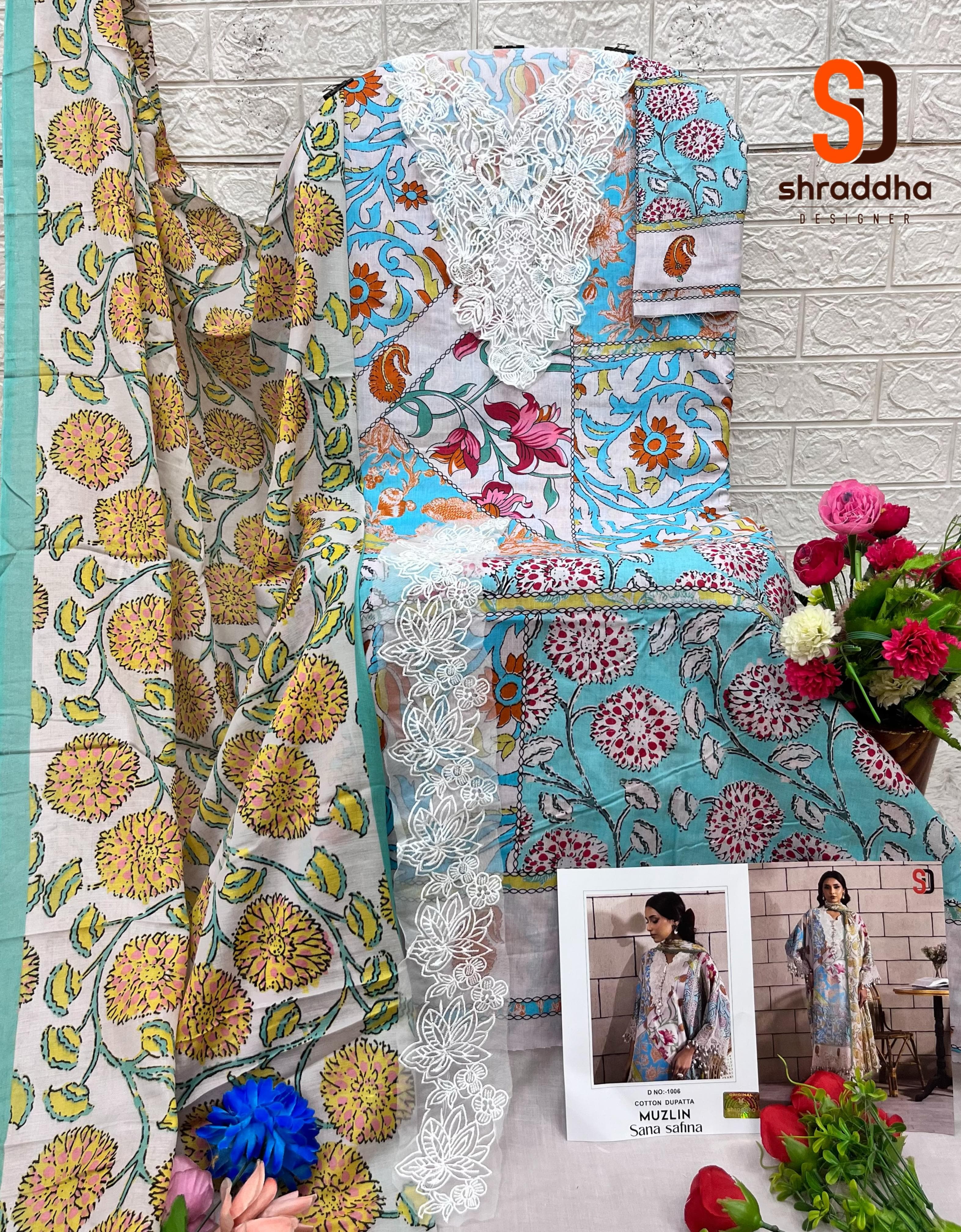 Sharaddha Designer – Muzlin Sana Safinaz Cotton Duptta