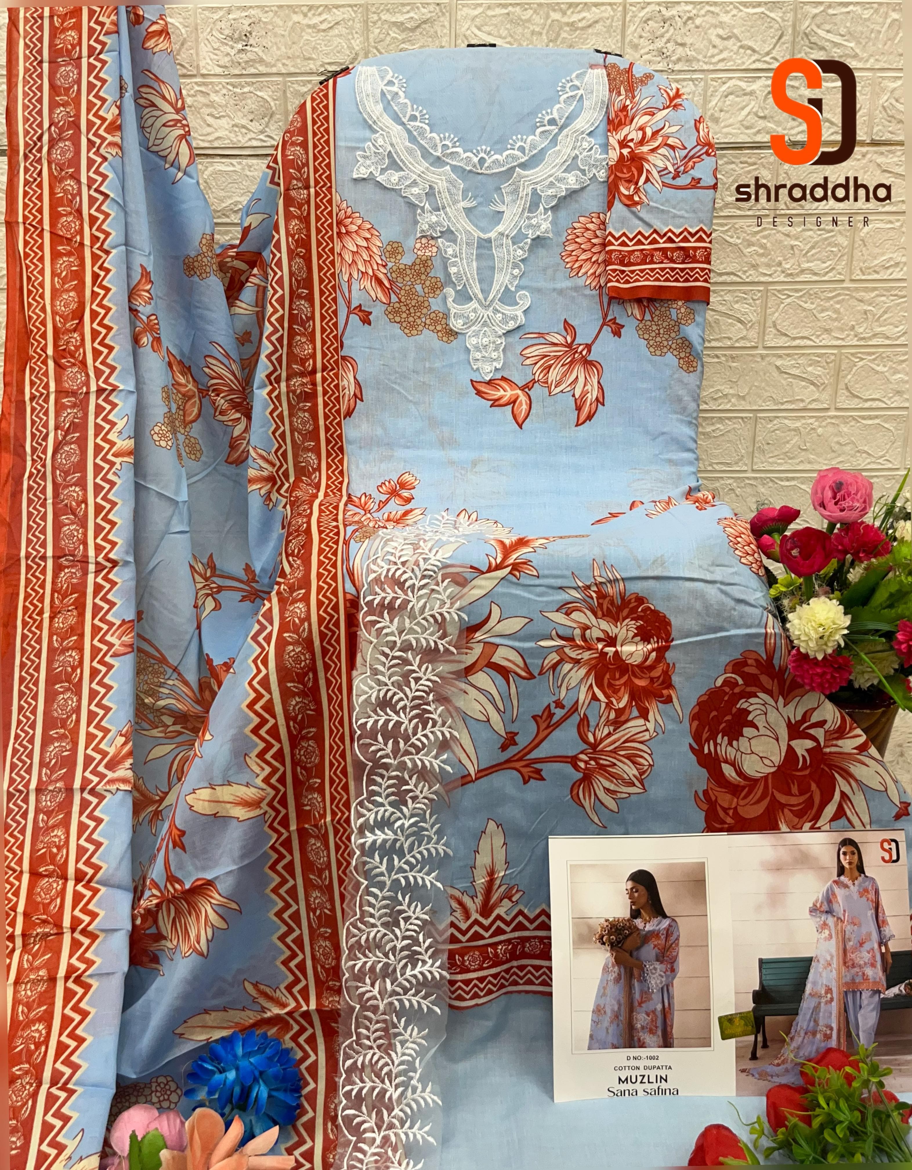 Sharaddha Designer – Muzlin Sana Safinaz Cotton Duptta