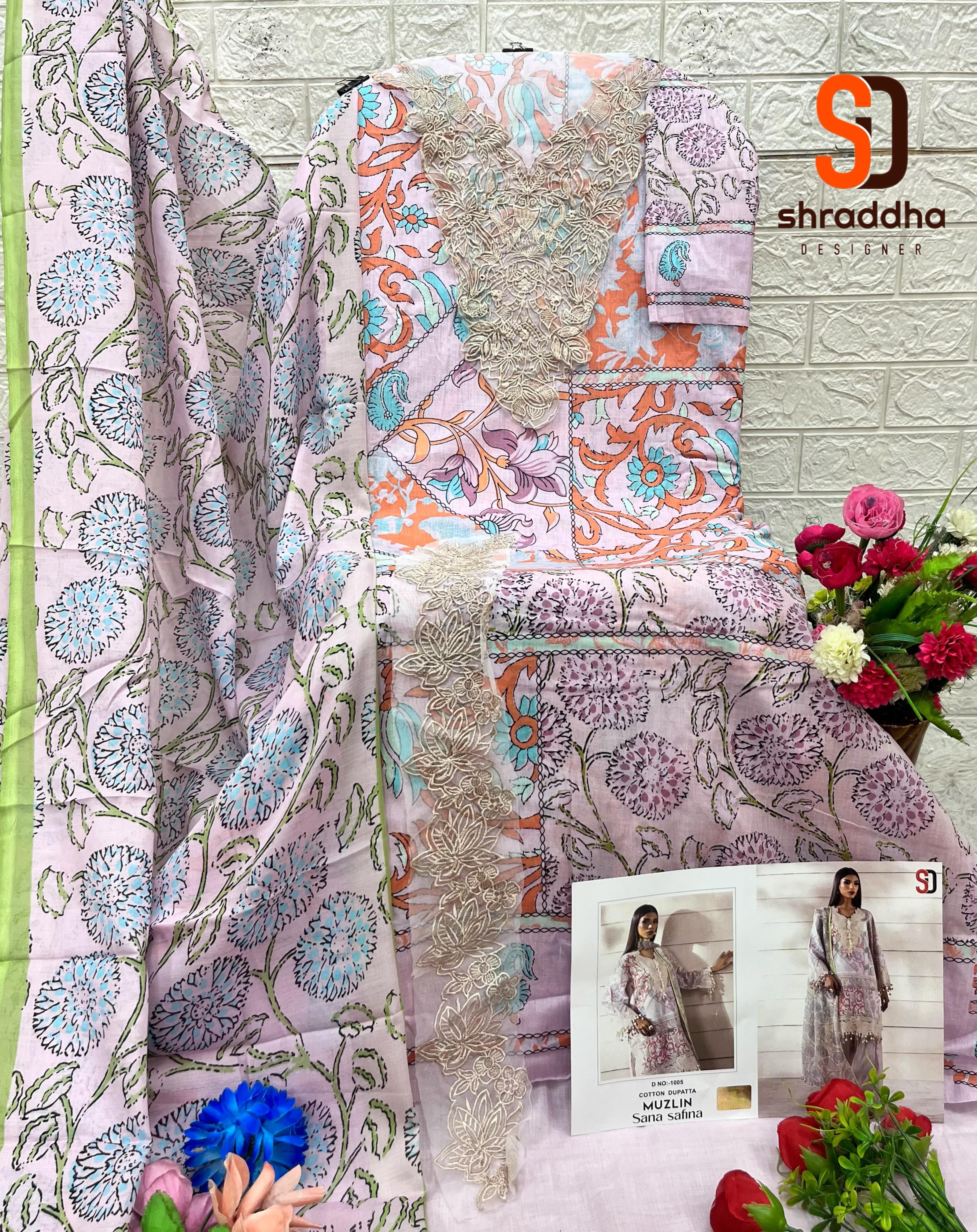 Sharaddha Designer – Muzlin Sana Safinaz Cotton Duptta