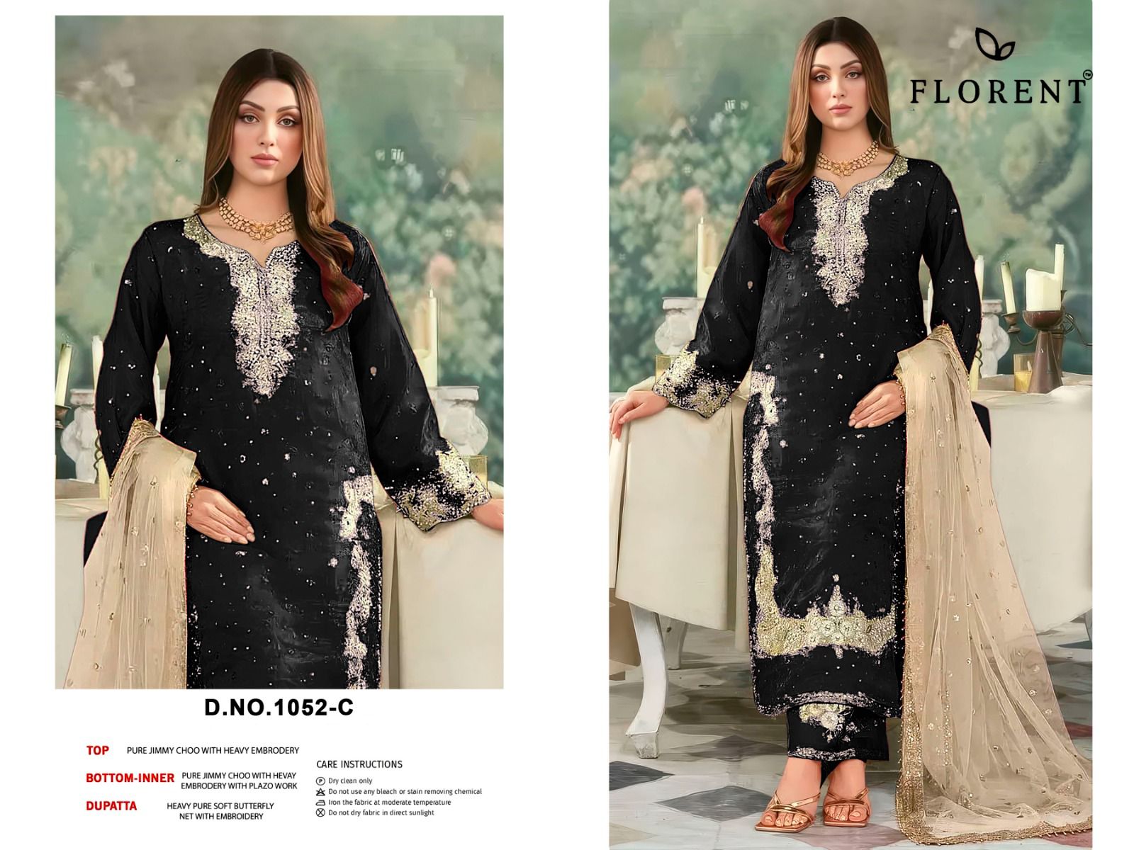 Florent – D.No.1052     Readymade Wholesale Catalog Ramzan Special