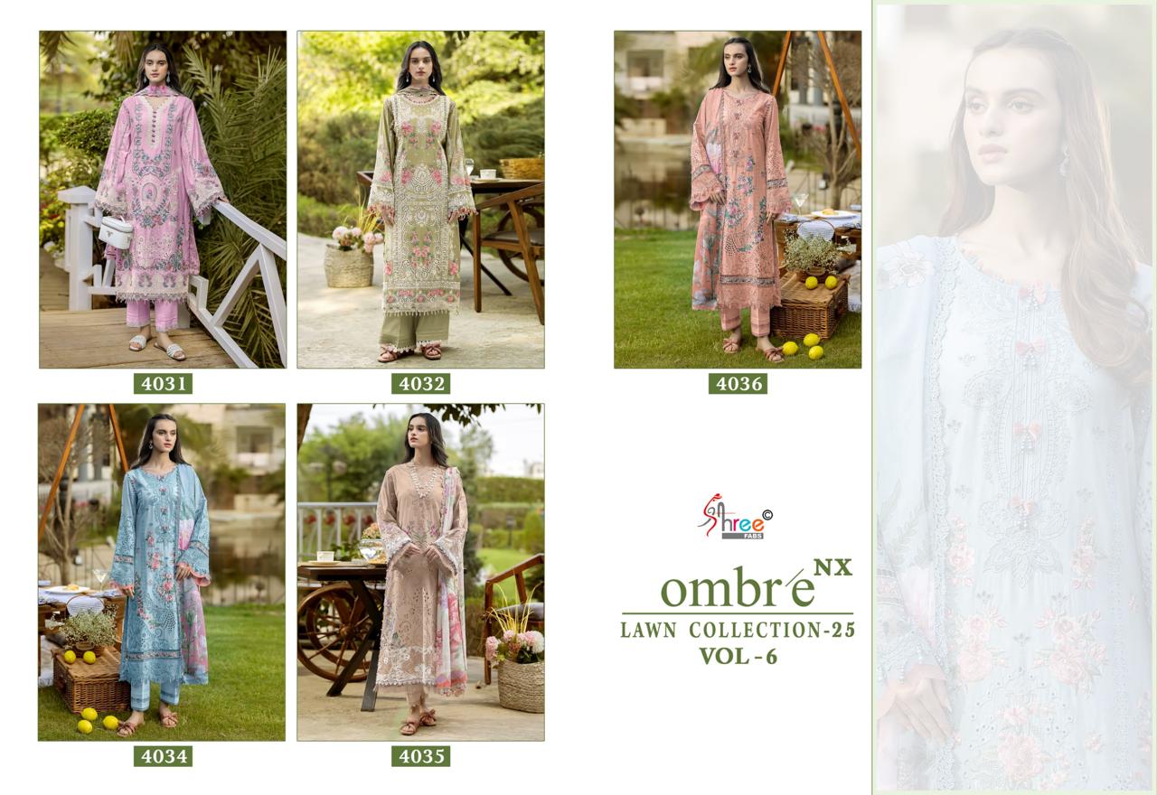 Shree fab – Ombre lawn Collection Vol.6 Cotton Duptta