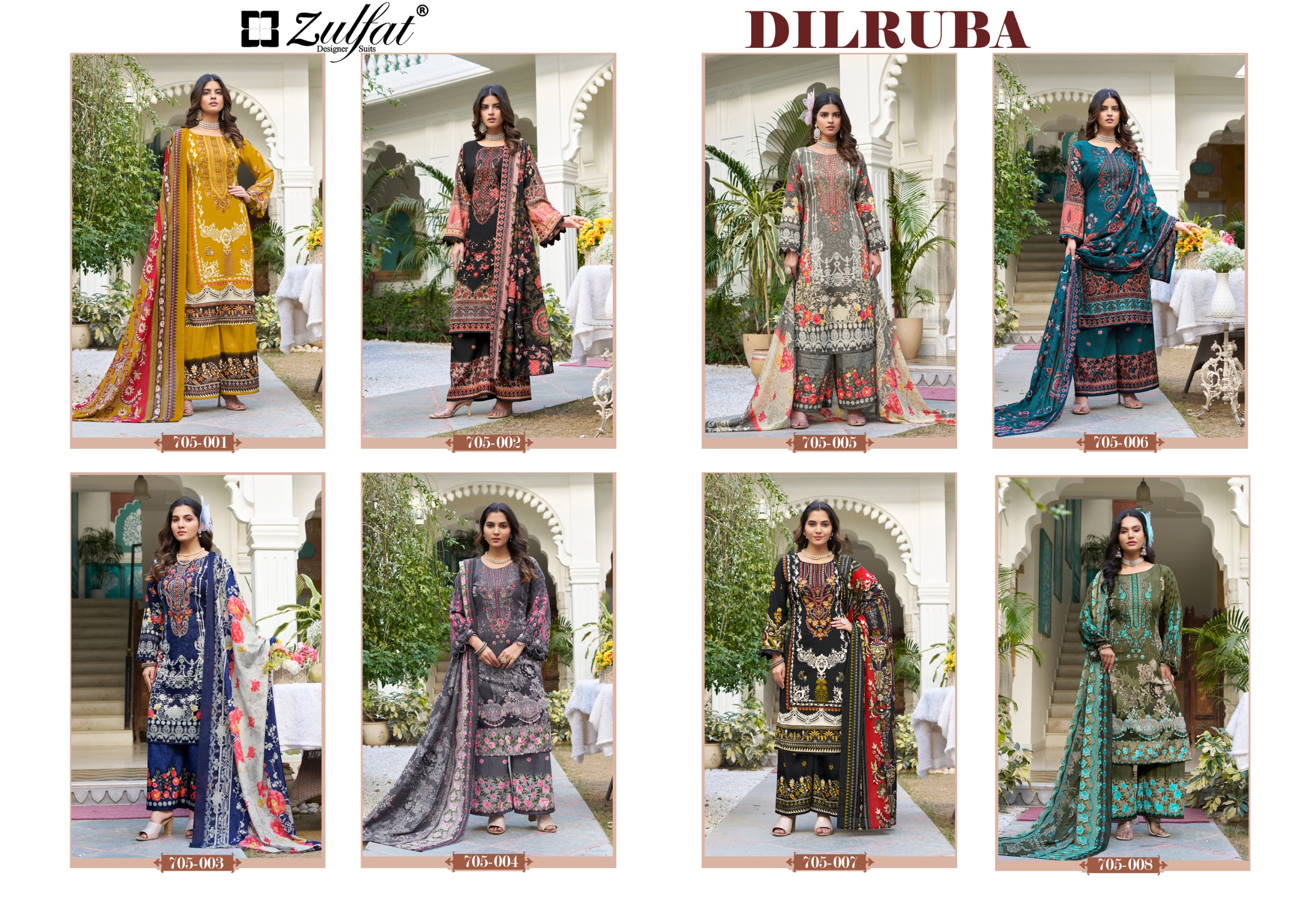 Zulfat Designer Suits - Dilruba Zulfat Designer Suits – Dilruba