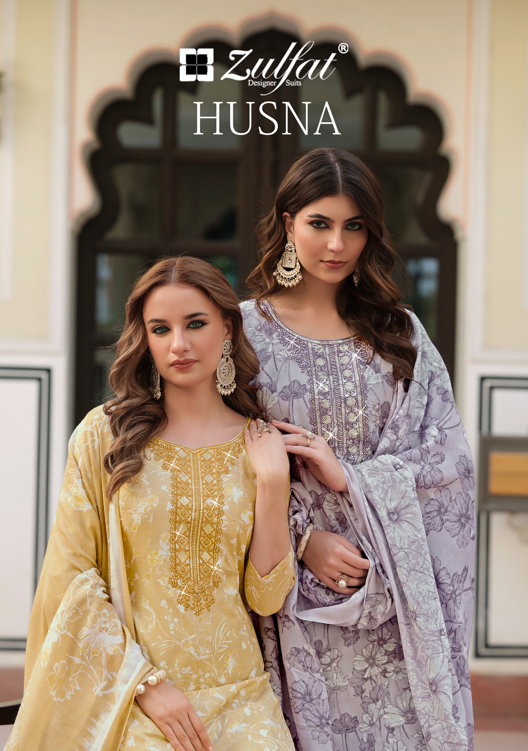 Zulfat Designer Suits – Husna     Salwar Suit Wholesale Catalog Any Occasion