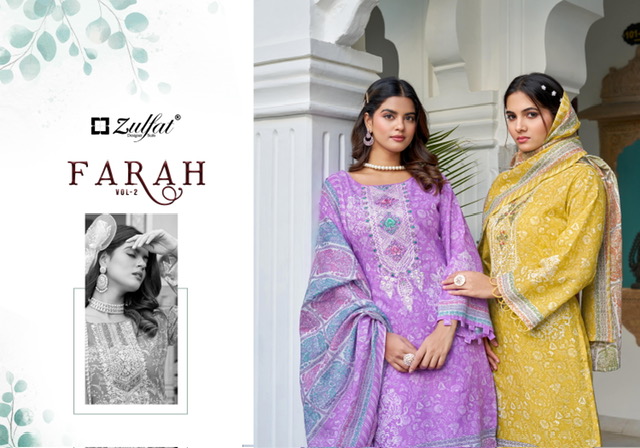 Zulfat Designer Suits – Farah vol.2