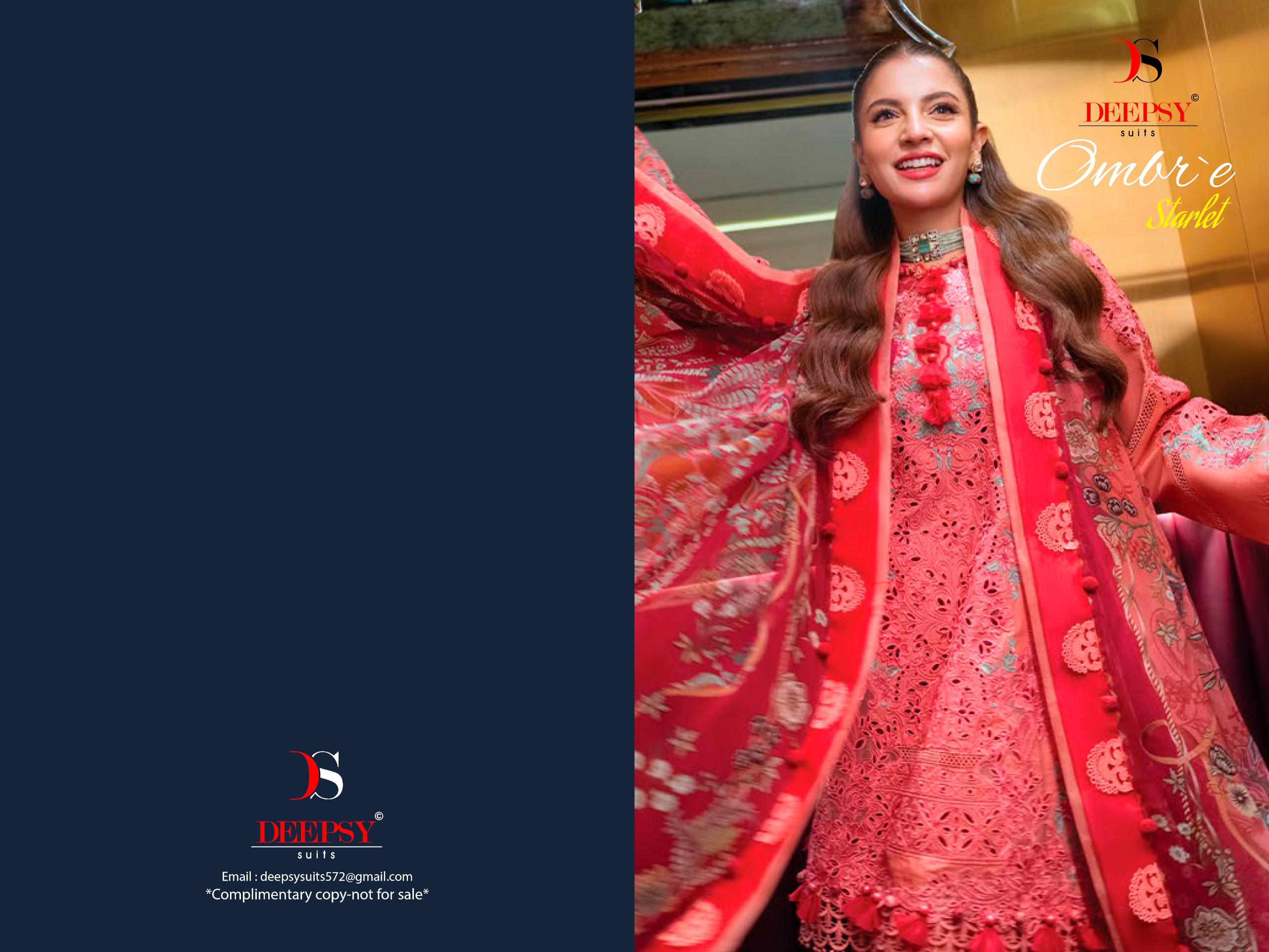 DEEPSY SUITS – Ombre Starlet Cotton Duptta