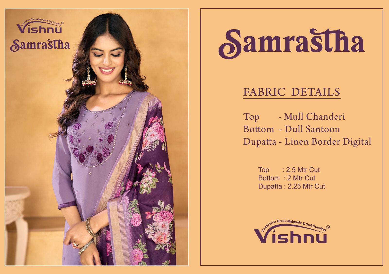 Vishnu – Samrastha     Salwar Suit Wholesale Catalog Festival