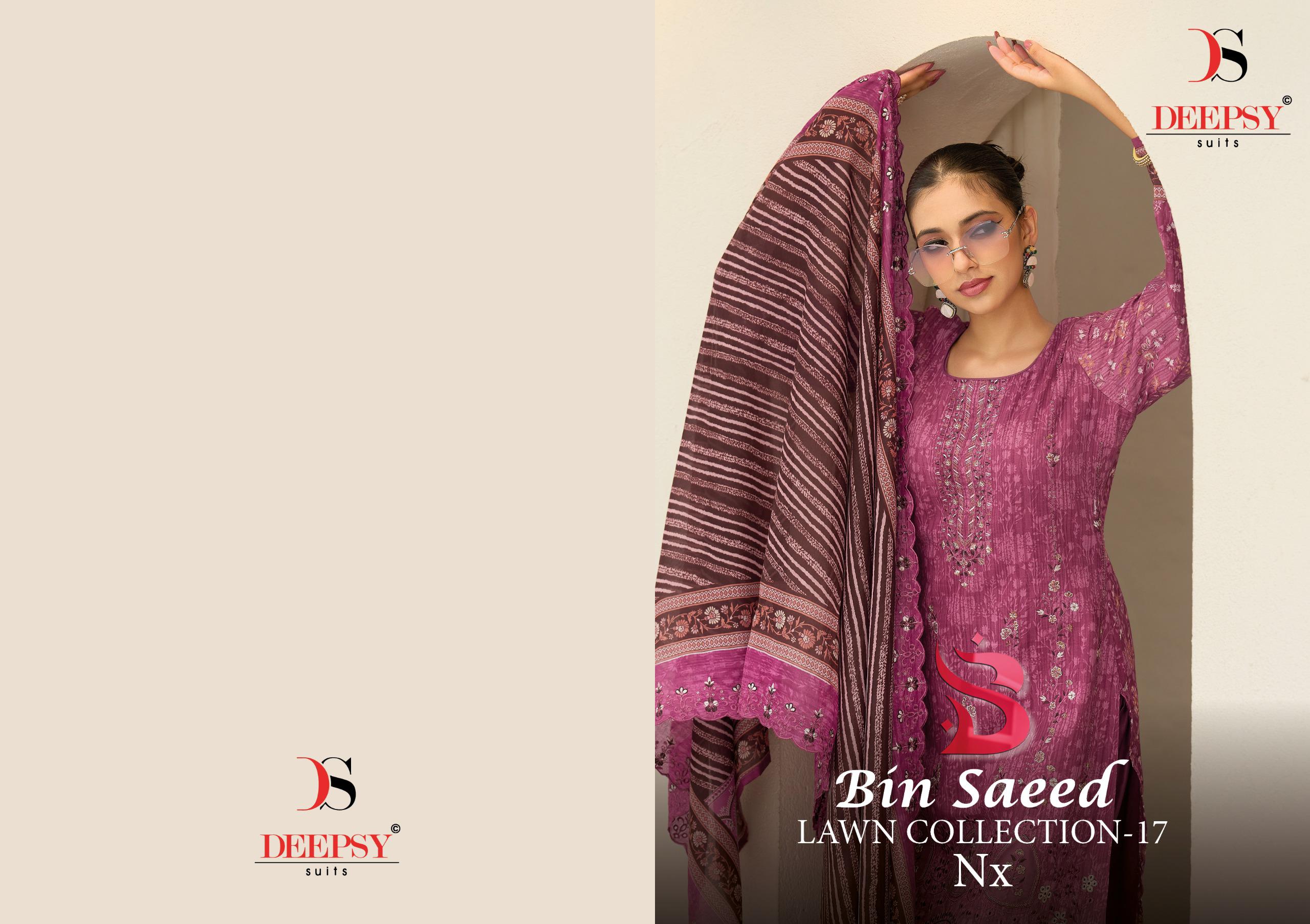 DEEPSY SUITS – Bin Saeed -17 Nx     Salwar Suit Wholesale Catalog Any Occasion