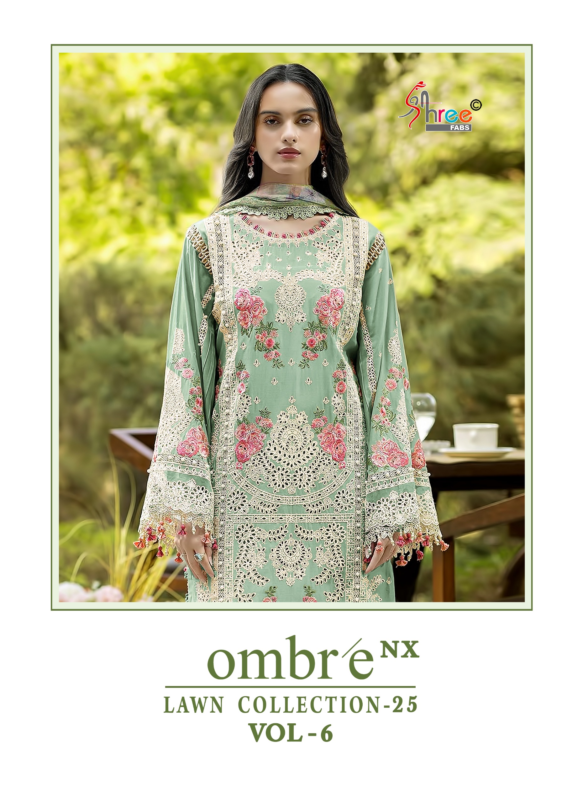 Shree Fab  – Ombre Lawn Vol.6 Cotton Duptta     Salwar Suit Wholesale Catalog Ramzan Special