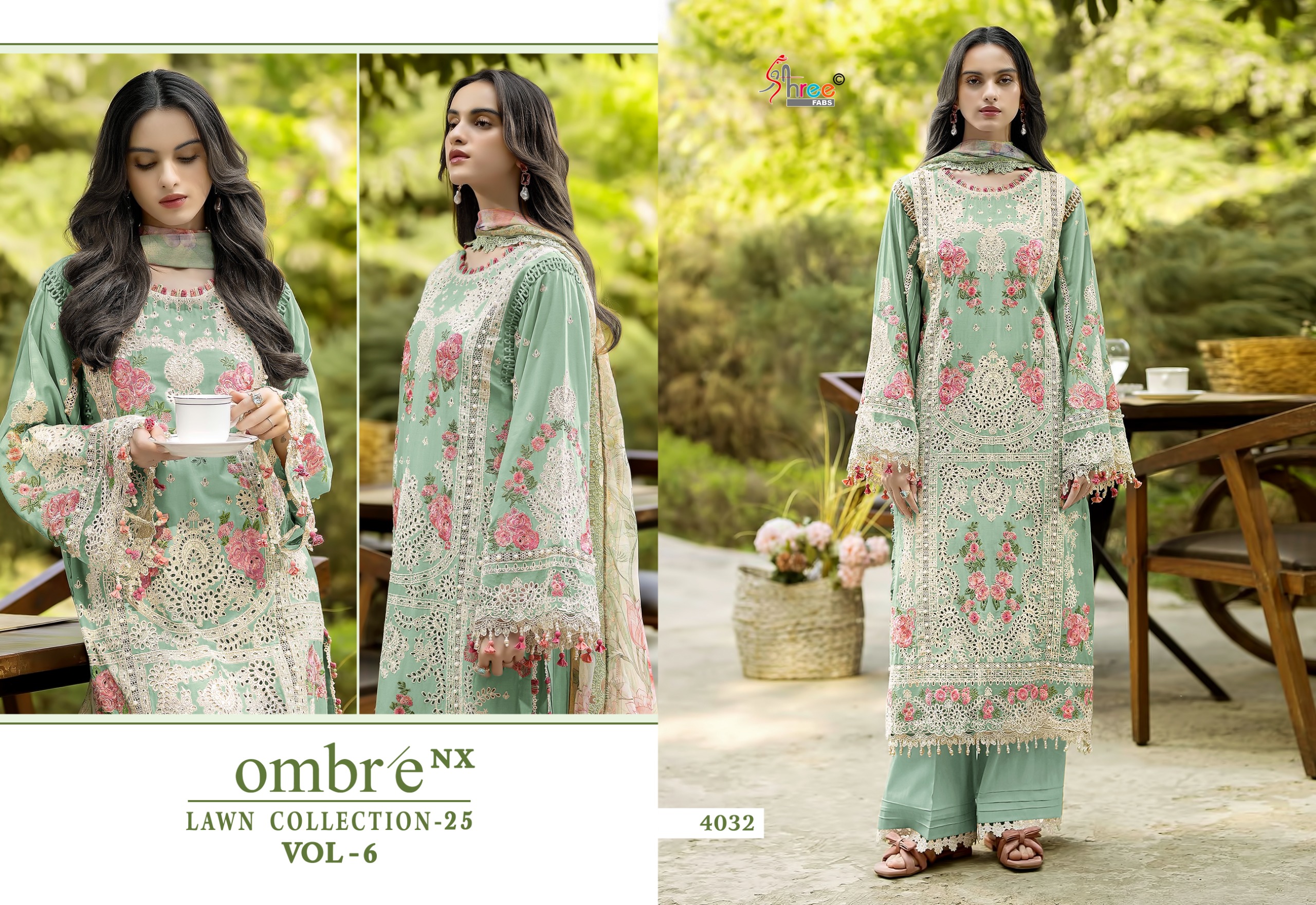 Shree Fab  – Ombre Lawn vol.6 Cotton Duptta