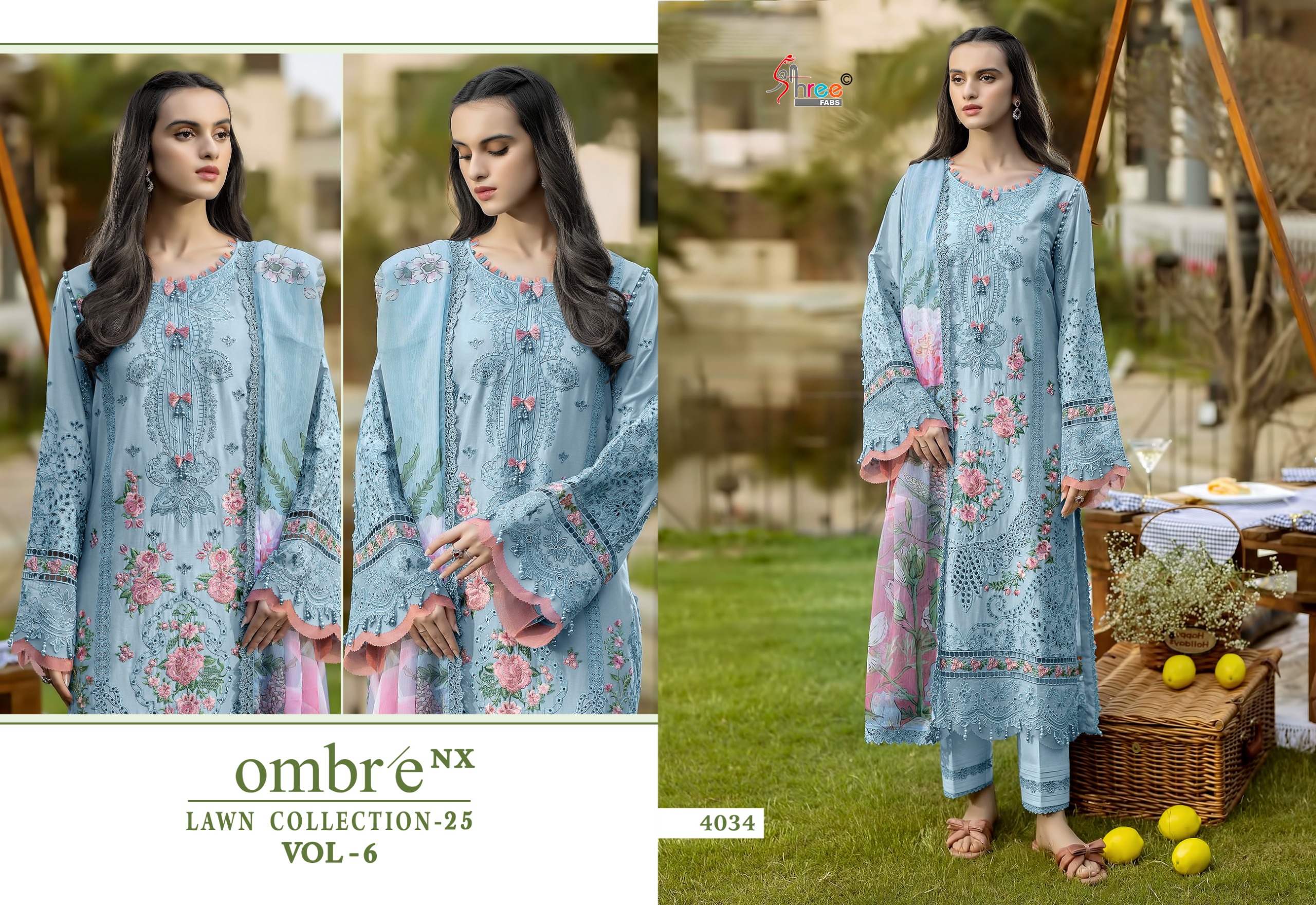 Shree Fab  – Ombre Lawn vol.6 Cotton Duptta