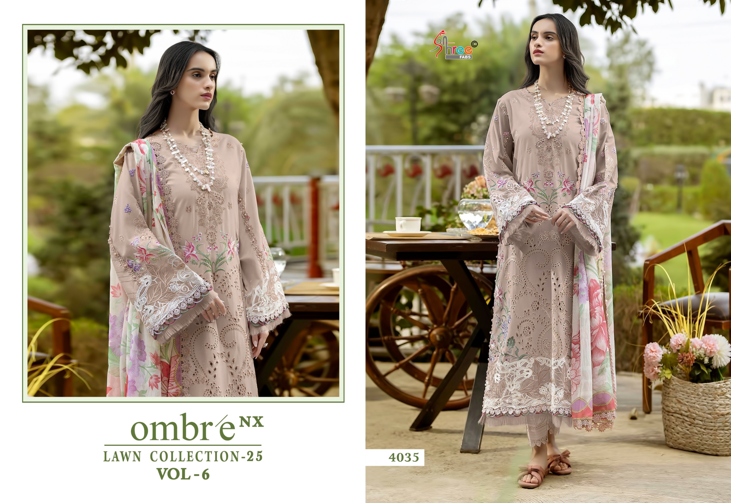 Shree Fab  – Ombre Lawn vol.6 Cotton Duptta