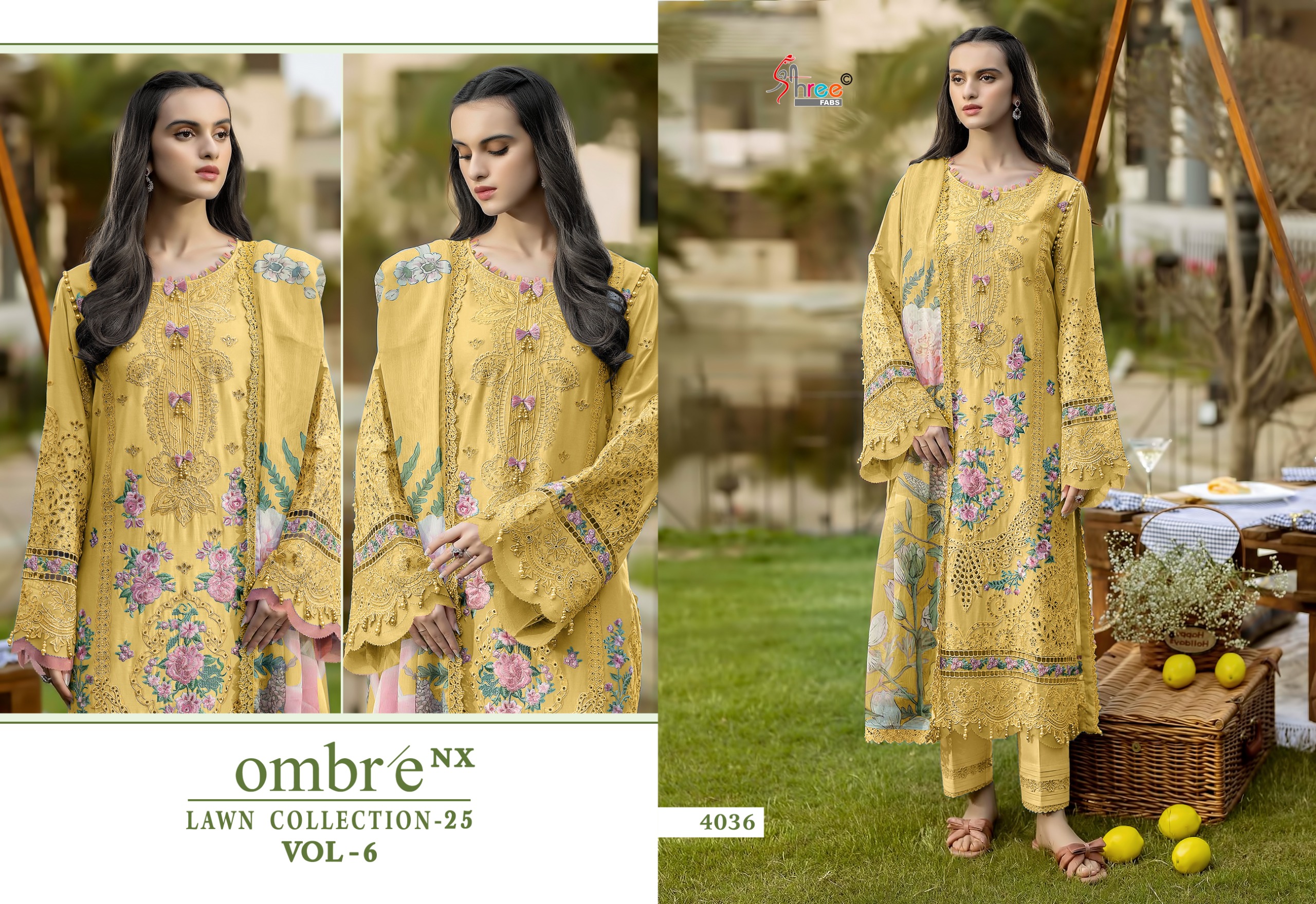 Shree Fab  – Ombre Lawn vol.6 Cotton Duptta