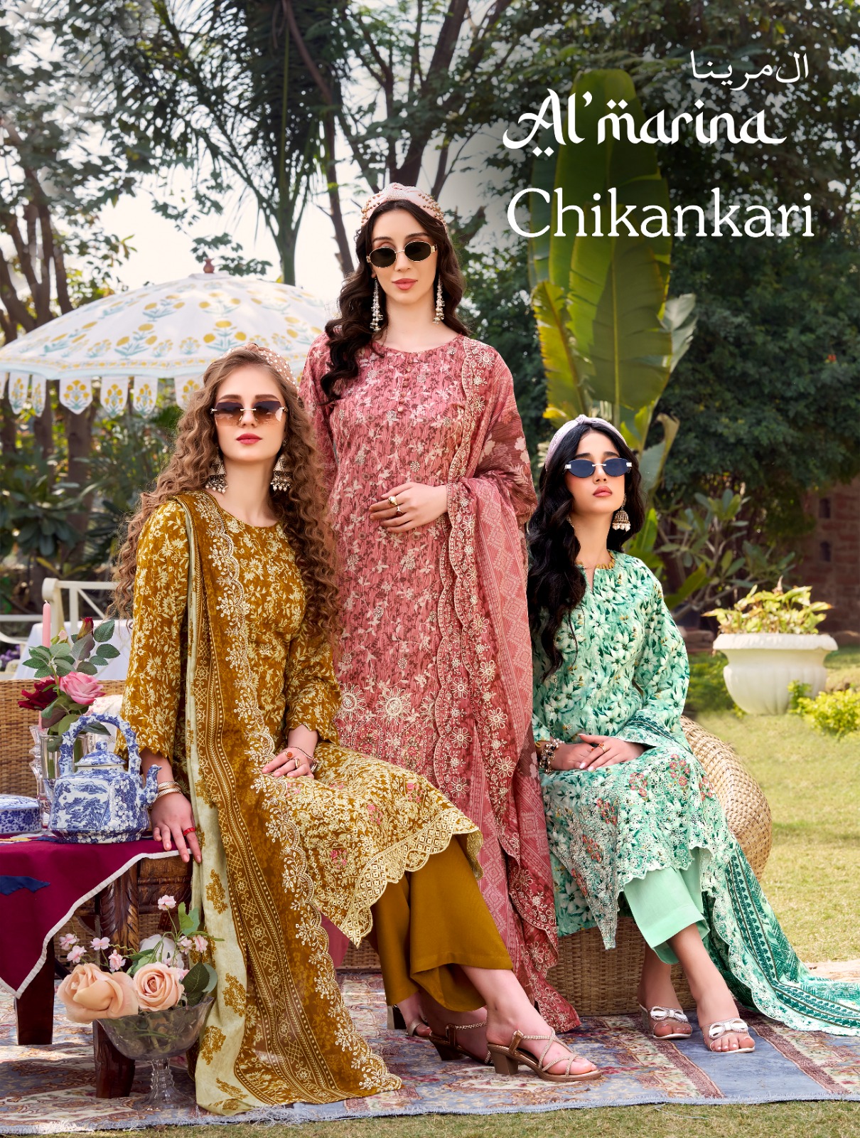 Al Marina – Chikankari     Salwar Suit Wholesale Catalog Any Occasion