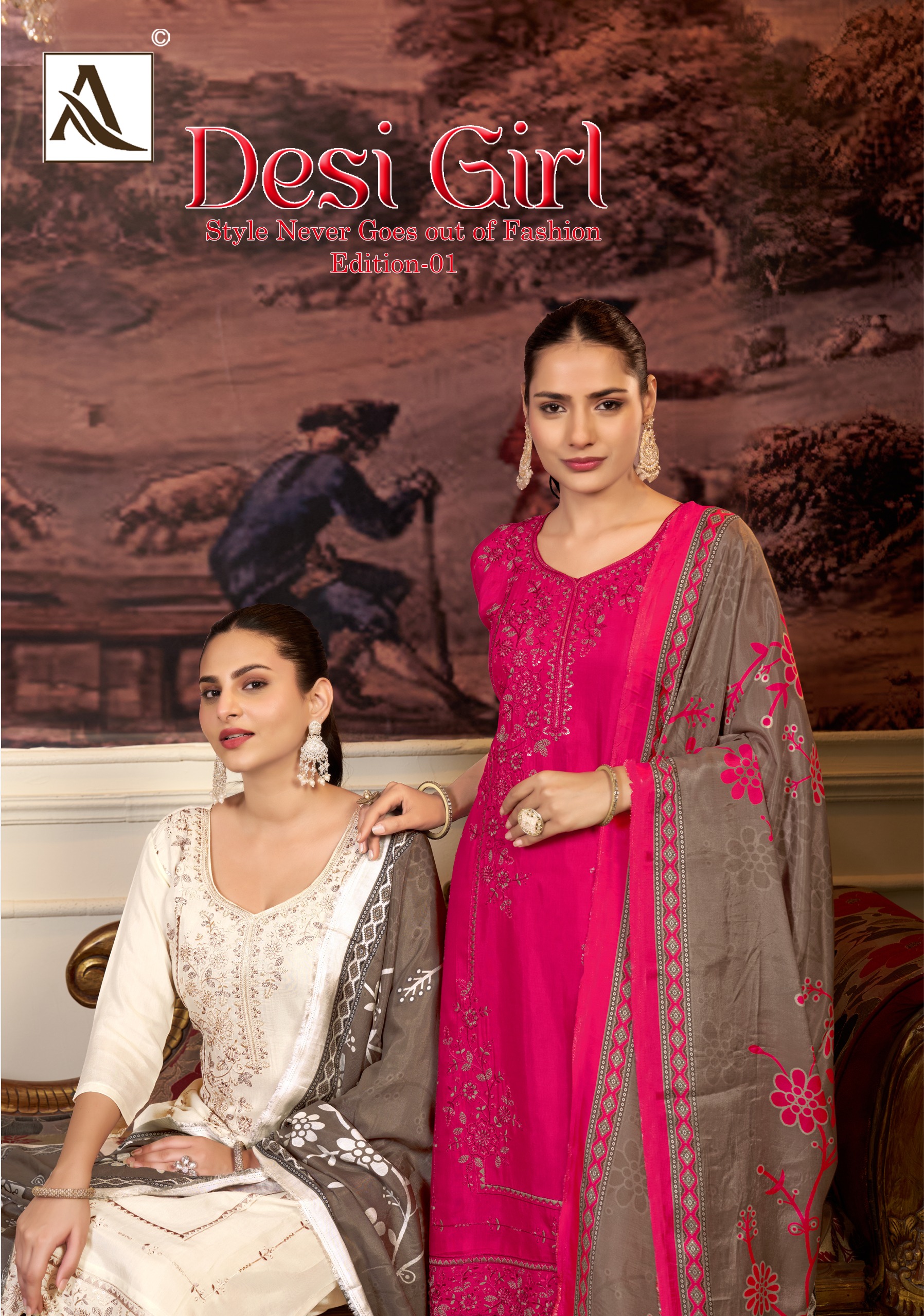 Alok Suit – Desi Girl     Salwar Suit Wholesale Catalog Any Occasion