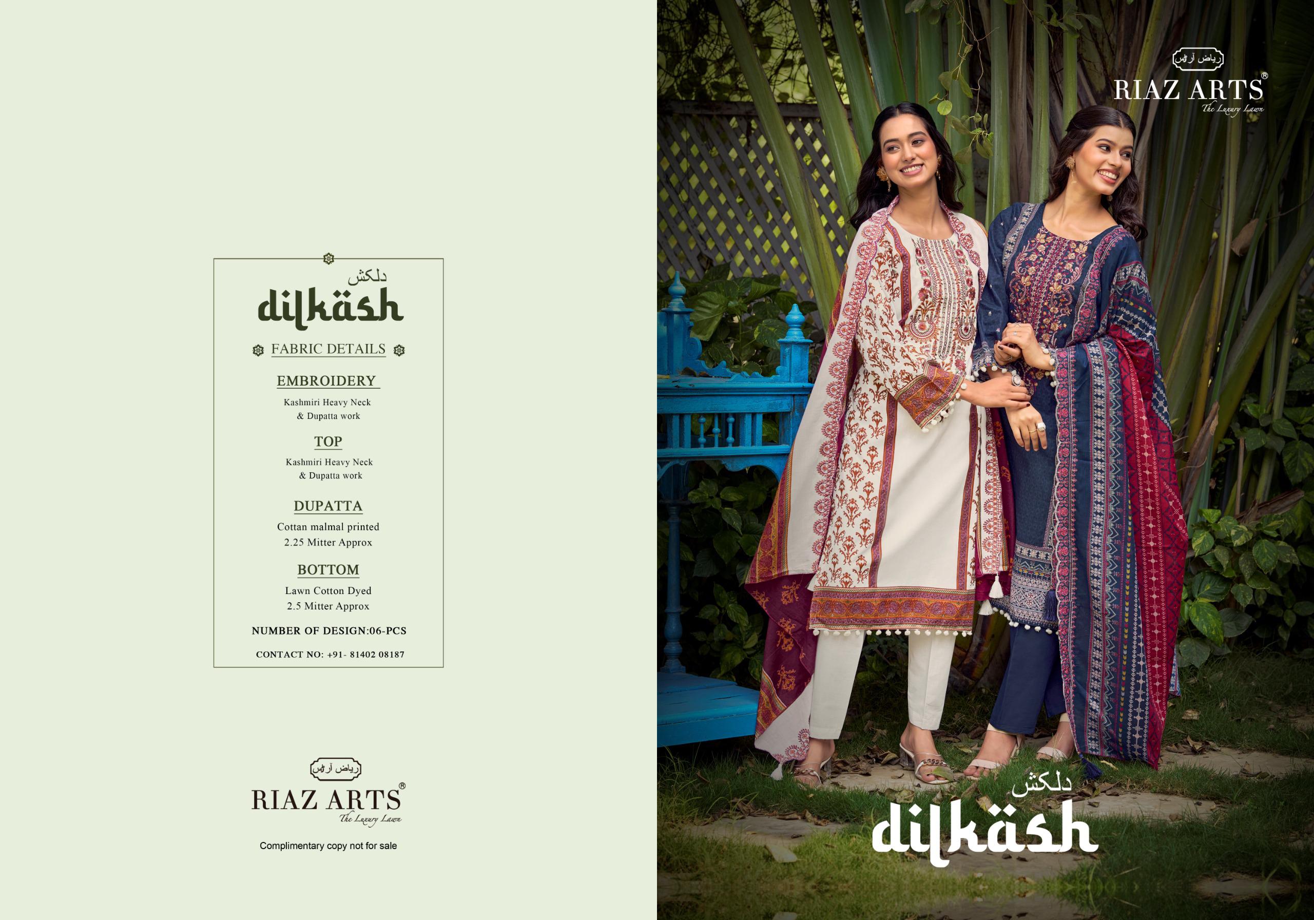 Riaz Arts – Dilkash     Salwar Suit Wholesale Catalog Any Occasion