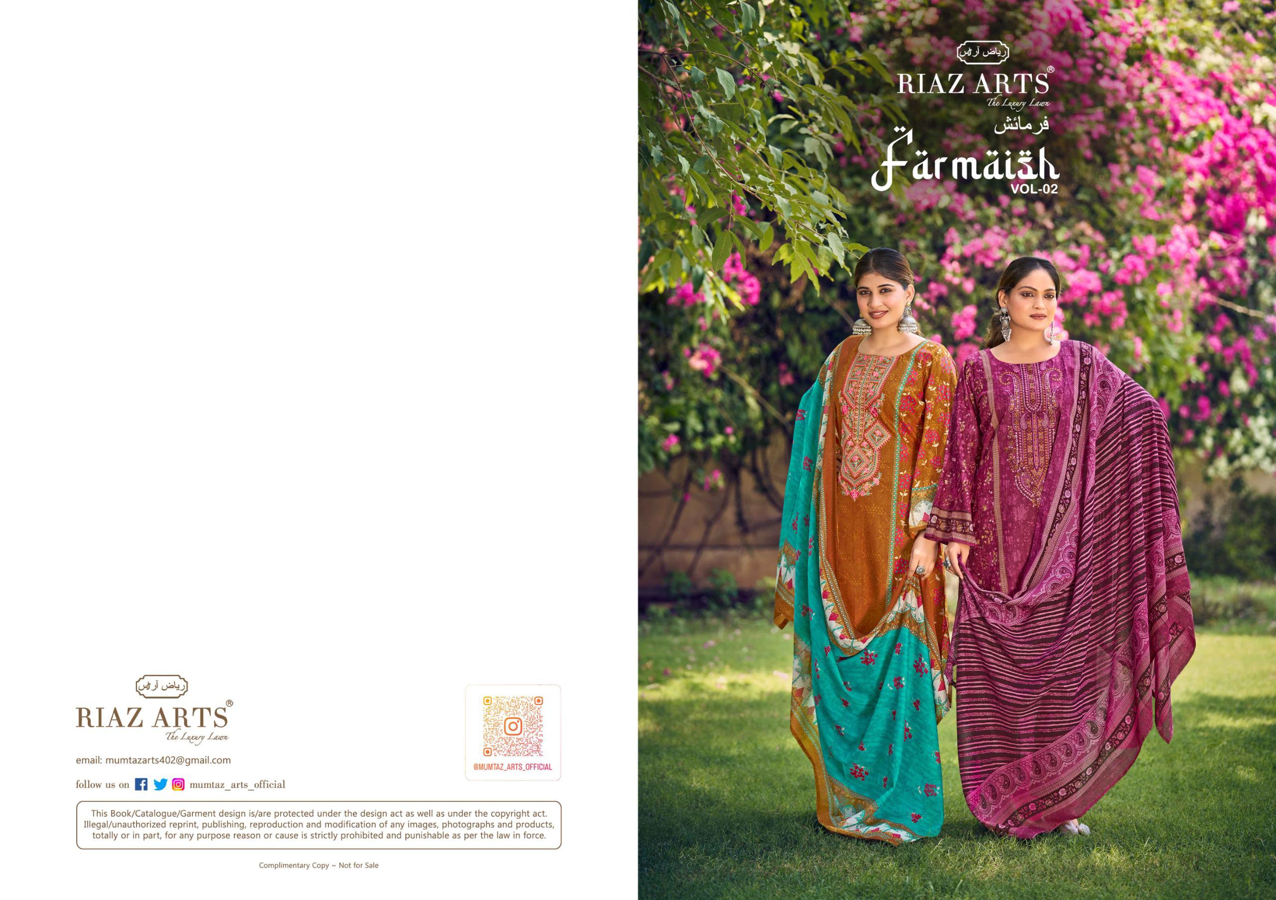 Riaz Arts – Farmaish Vol.2     Salwar Suit Wholesale Catalog Any Occasion