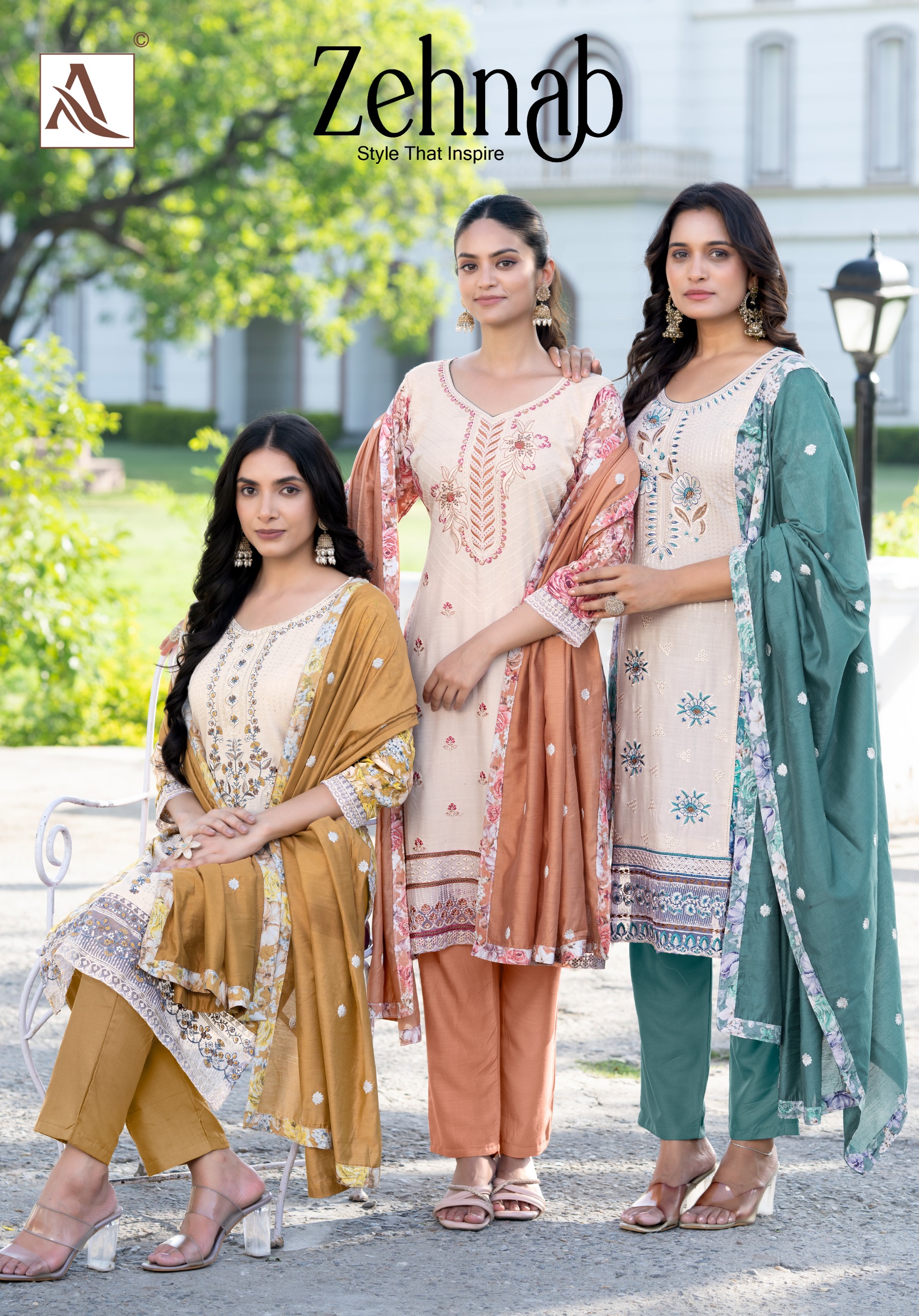 Alok Suit – Zahnab     Salwar Suit Wholesale Catalog Any Occasion