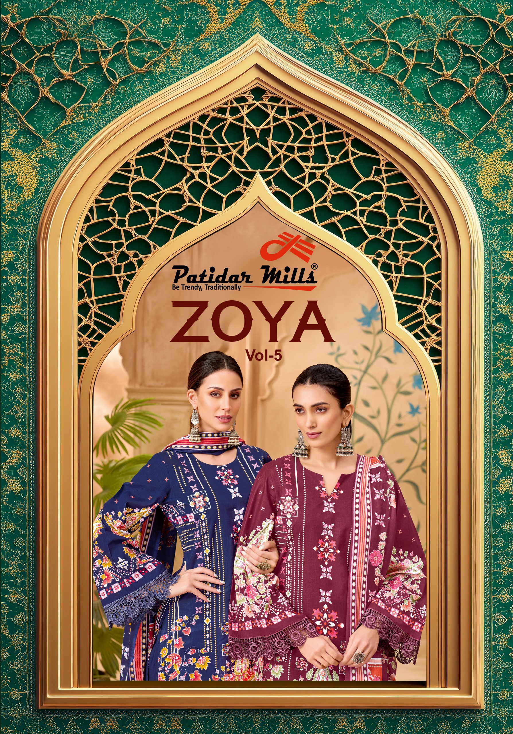 Patidar Mills – Zoya Vol.5     Cotton Printed Wholesale Catalog Any Occasion