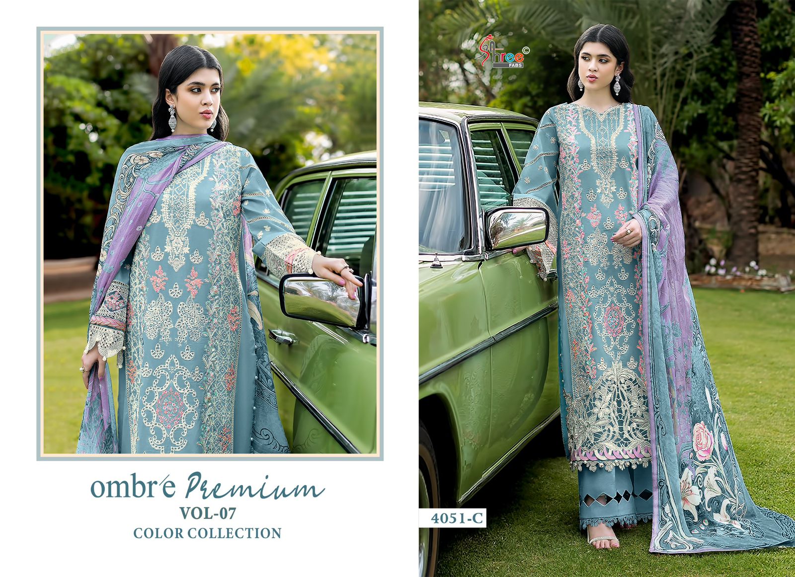 Shree Fab – Ombre lawn vol.7 Cotton Duptta