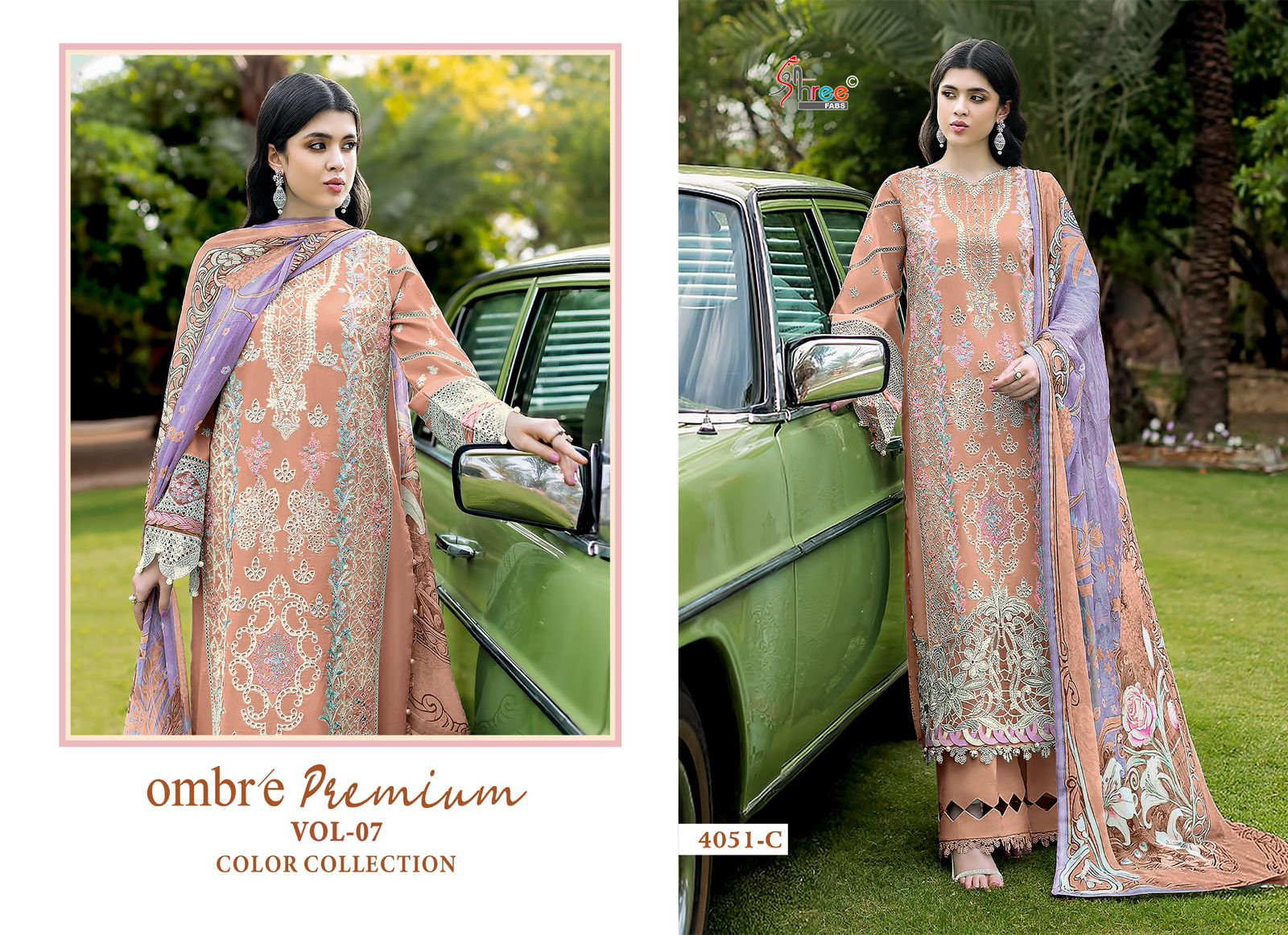 Shree Fab – Ombre lawn vol.7 Cotton Duptta