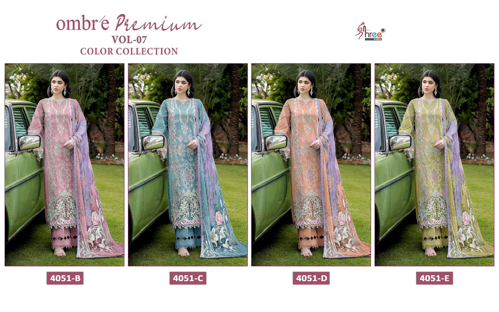 Shree Fab – Ombre lawn vol.7 Cotton Duptta