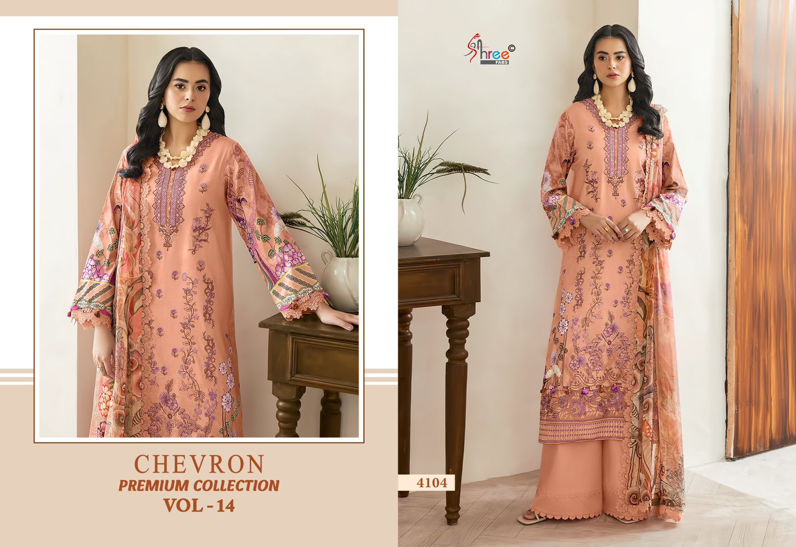 Shree Fab – Chevron Premium Vol.14 Ciffon Duptta
