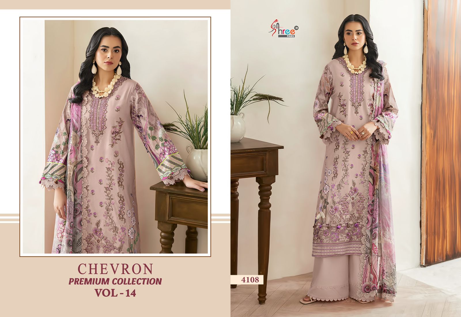 Shree Fab – Chevron Premium Vol.14 Ciffon Duptta