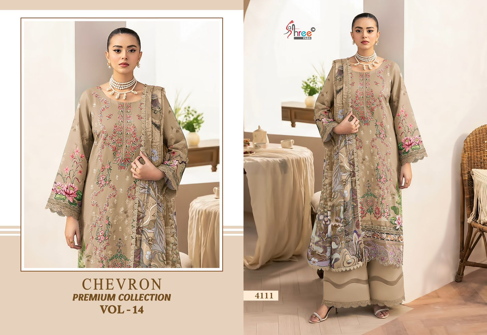 Shree Fab – Chevron Premium Vol.14 Ciffon Duptta