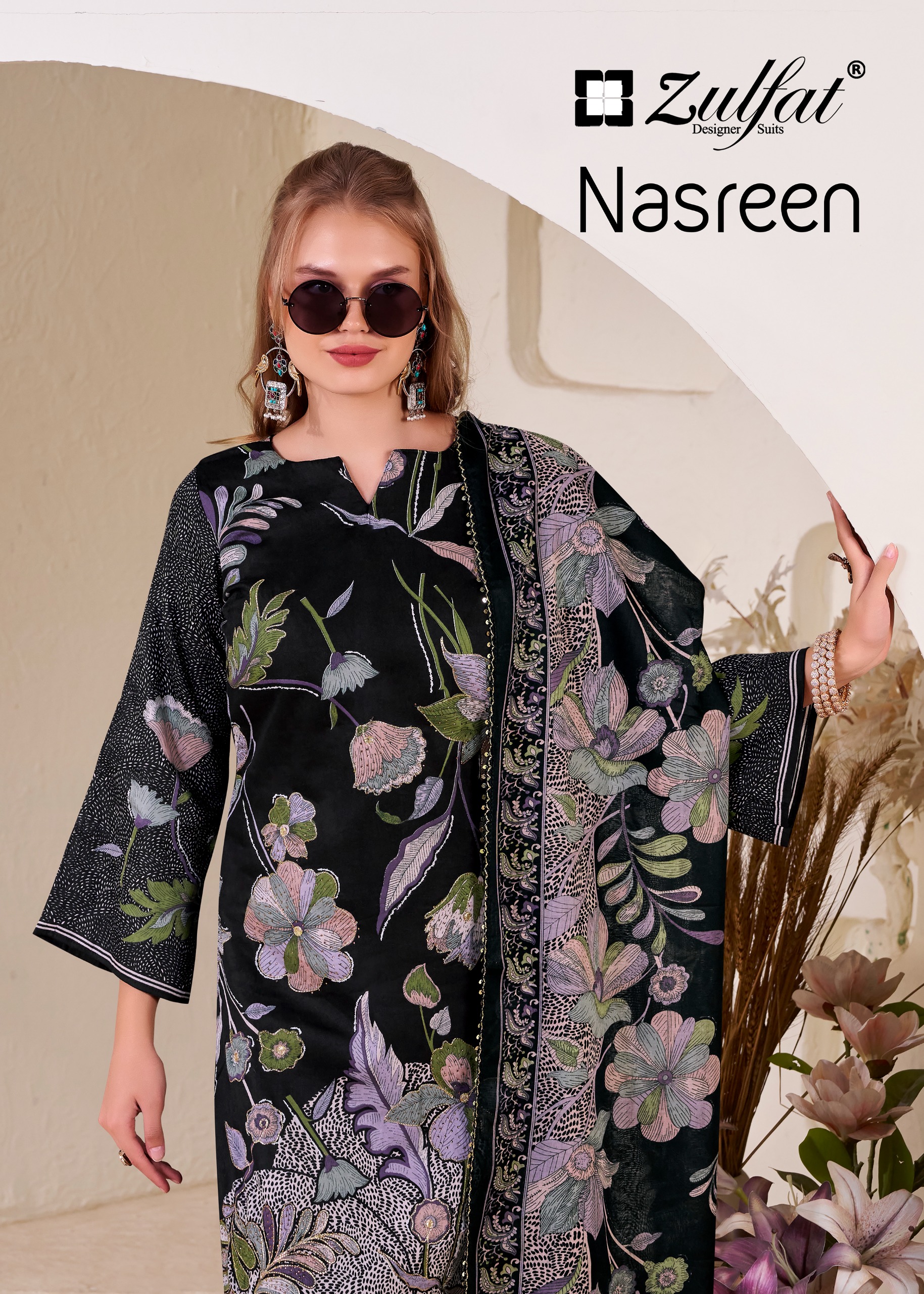 Zulfat Designer Suits – Nasreen     Salwar Suit Wholesale Catalog Any Occasion