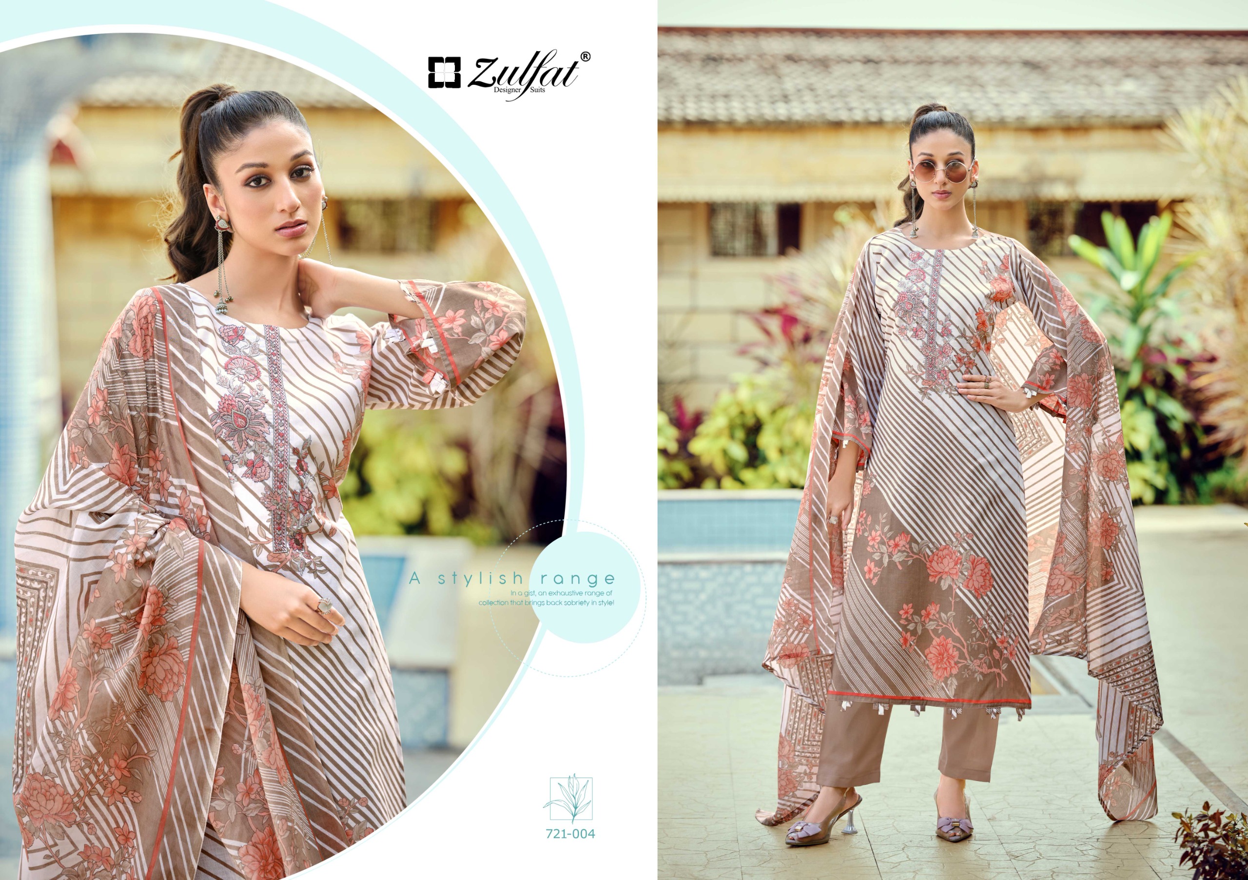 Zulfat Designer Suit – Sana safina vol.5