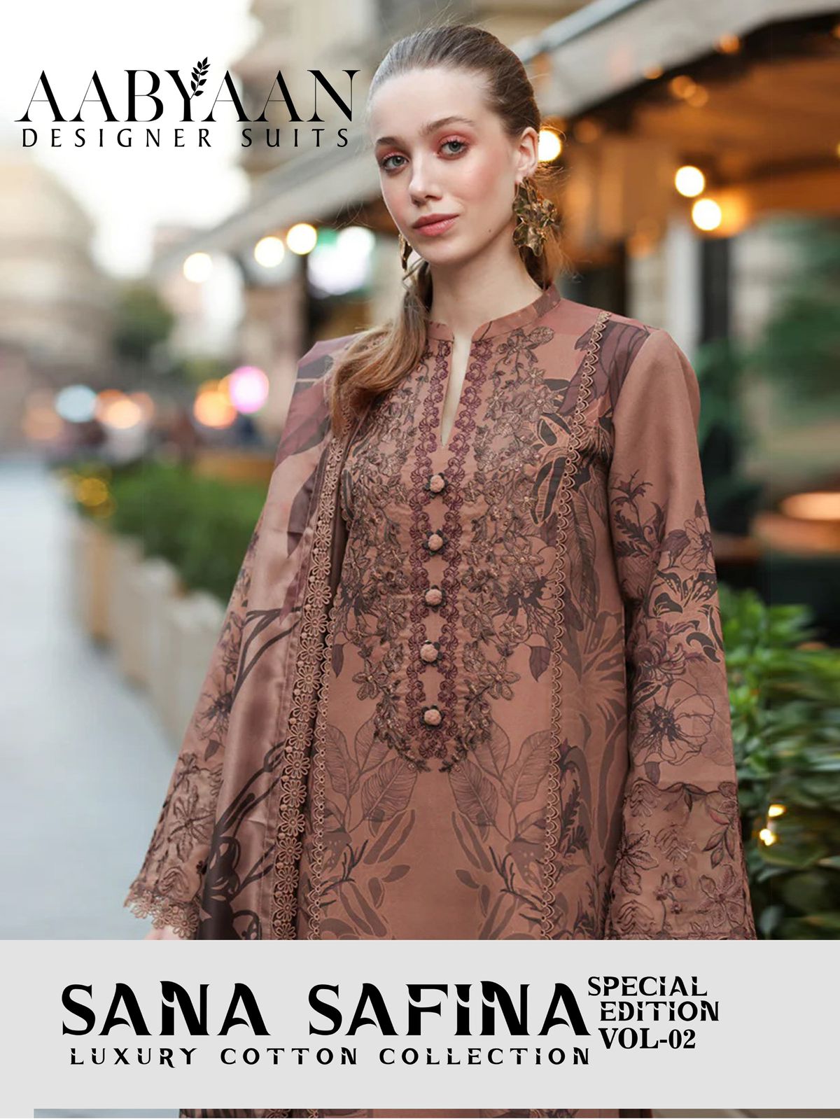 Aabyaan Desginer – Sana Safina Vol.2     Cotton Printed Wholesale Catalog Any Occasion