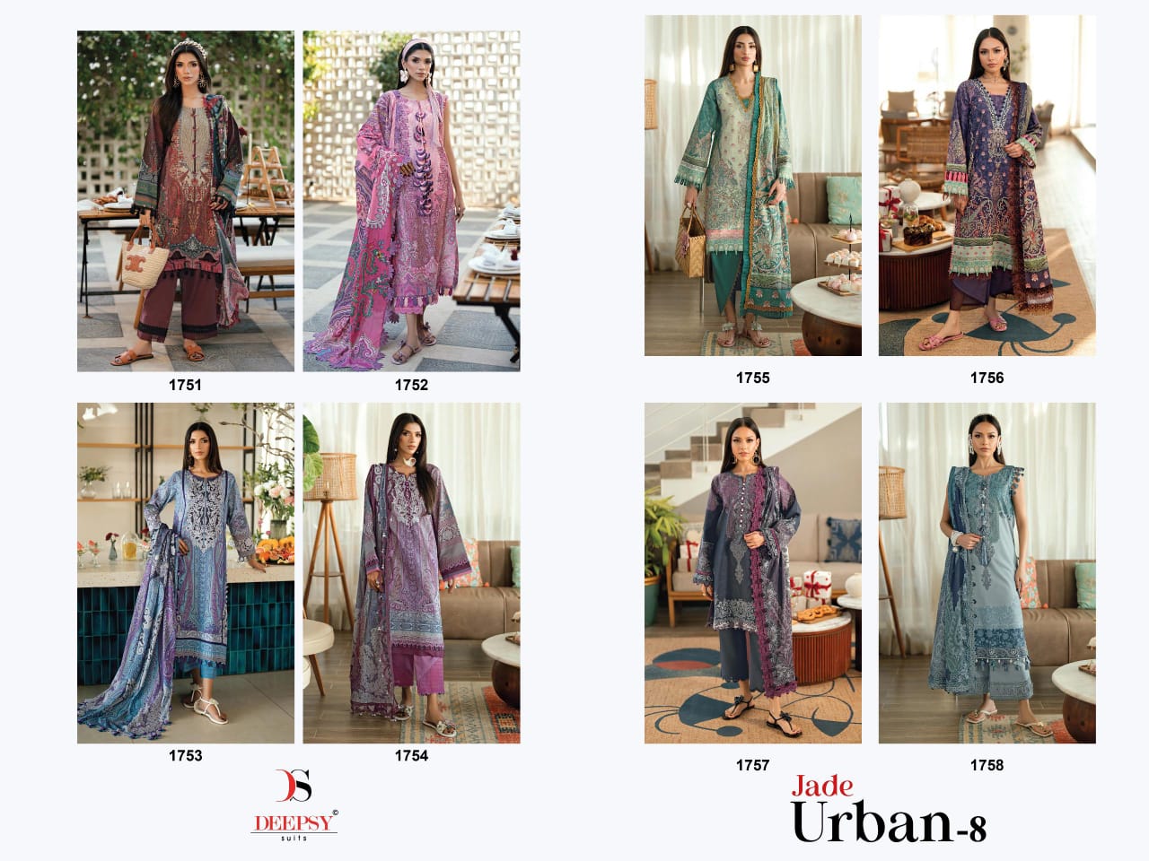 DEEPSY SUITS – Jade urban lawn 8 Ciffon Duptta