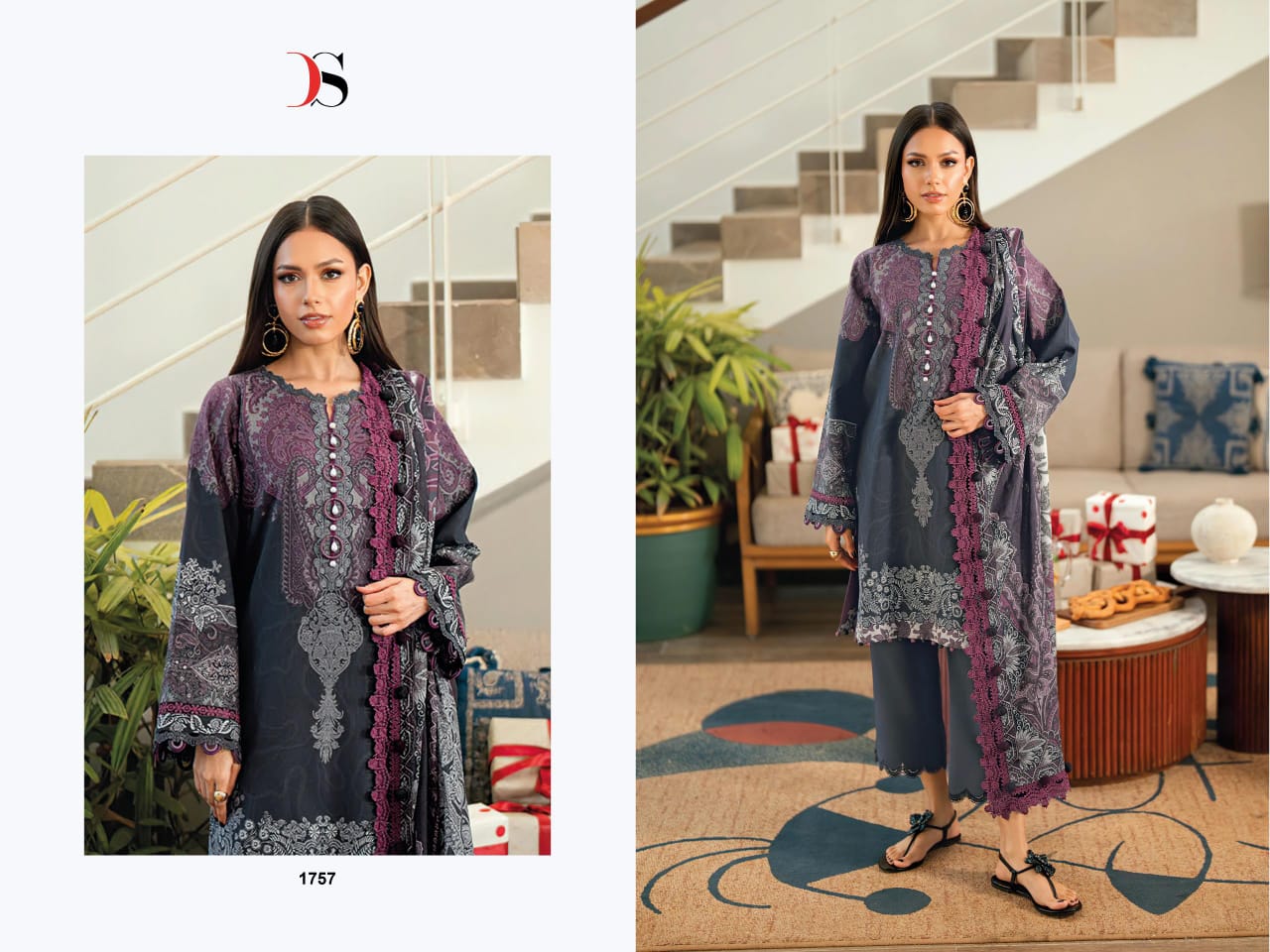 DEEPSY SUITS – Jade urban lawn 8 Ciffon Duptta