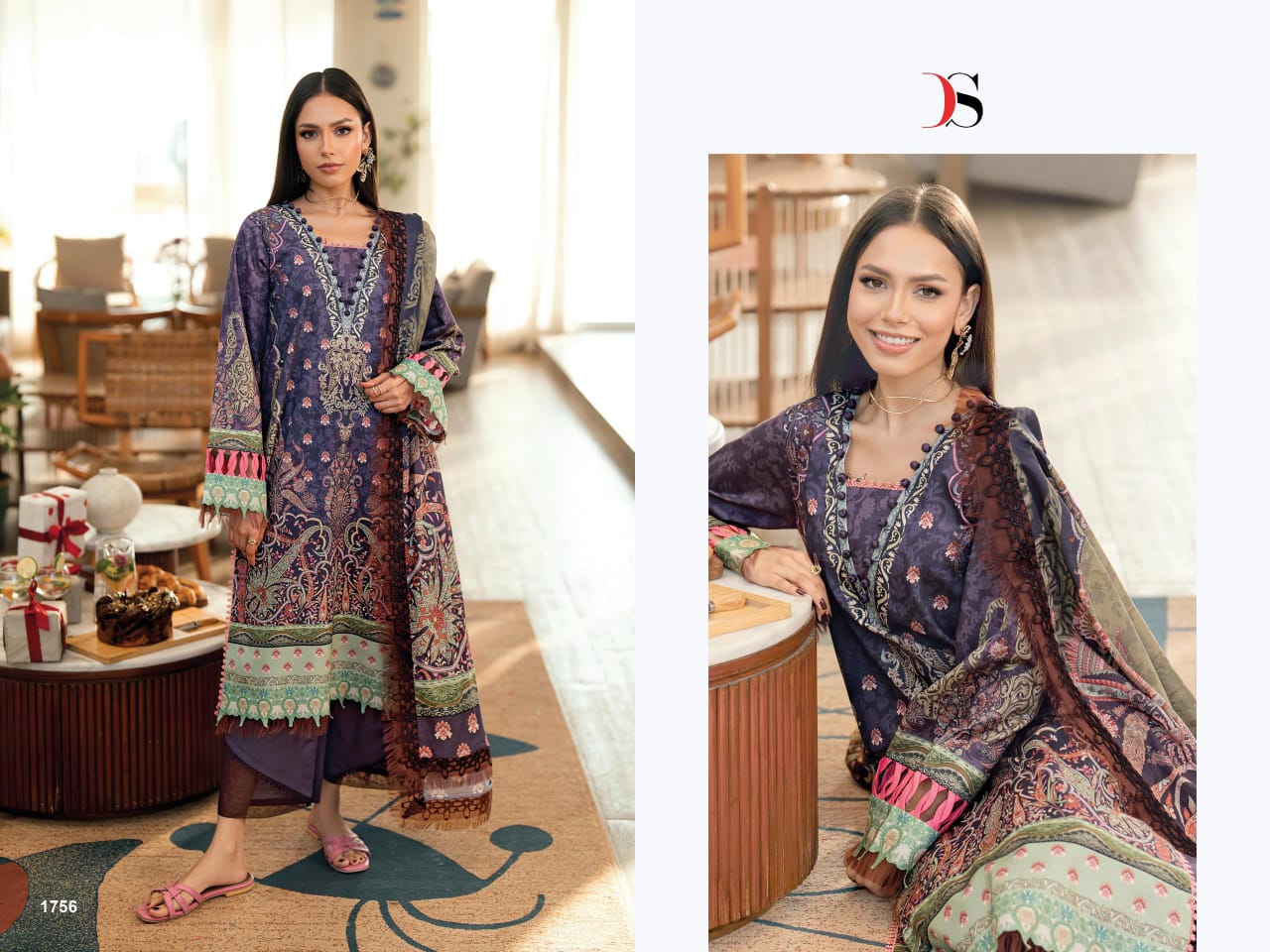 DEEPSY SUITS – Jade urban lawn 8 Ciffon Duptta
