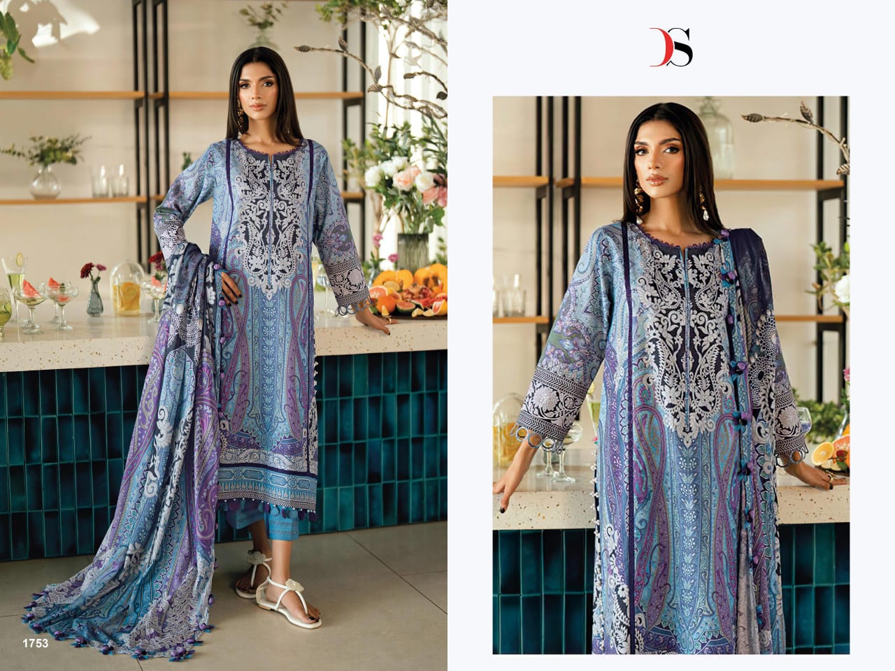 DEEPSY SUITS – Jade urban lawn 8 Ciffon Duptta