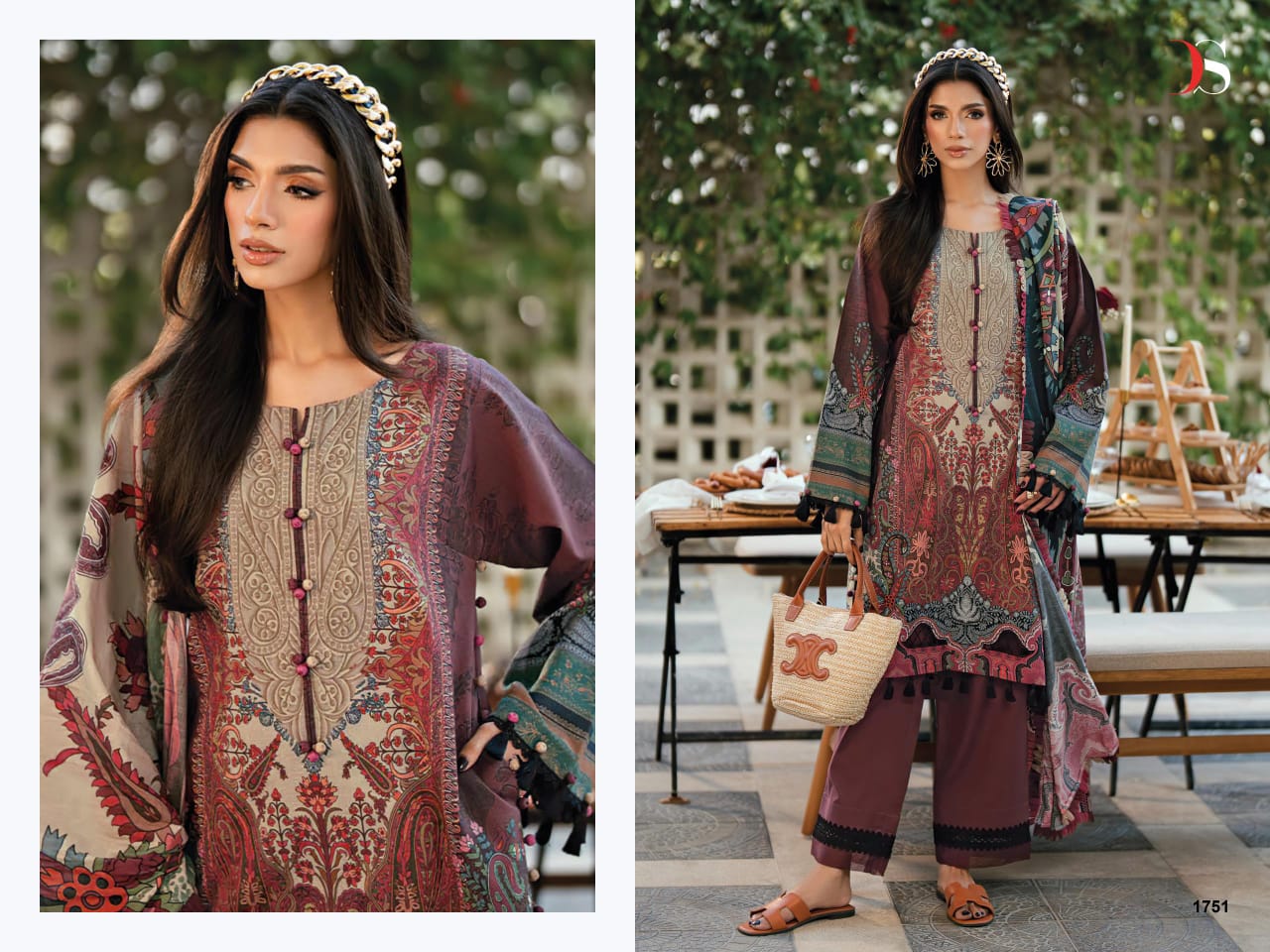 DEEPSY SUITS – Jade urban lawn 8 Ciffon Duptta