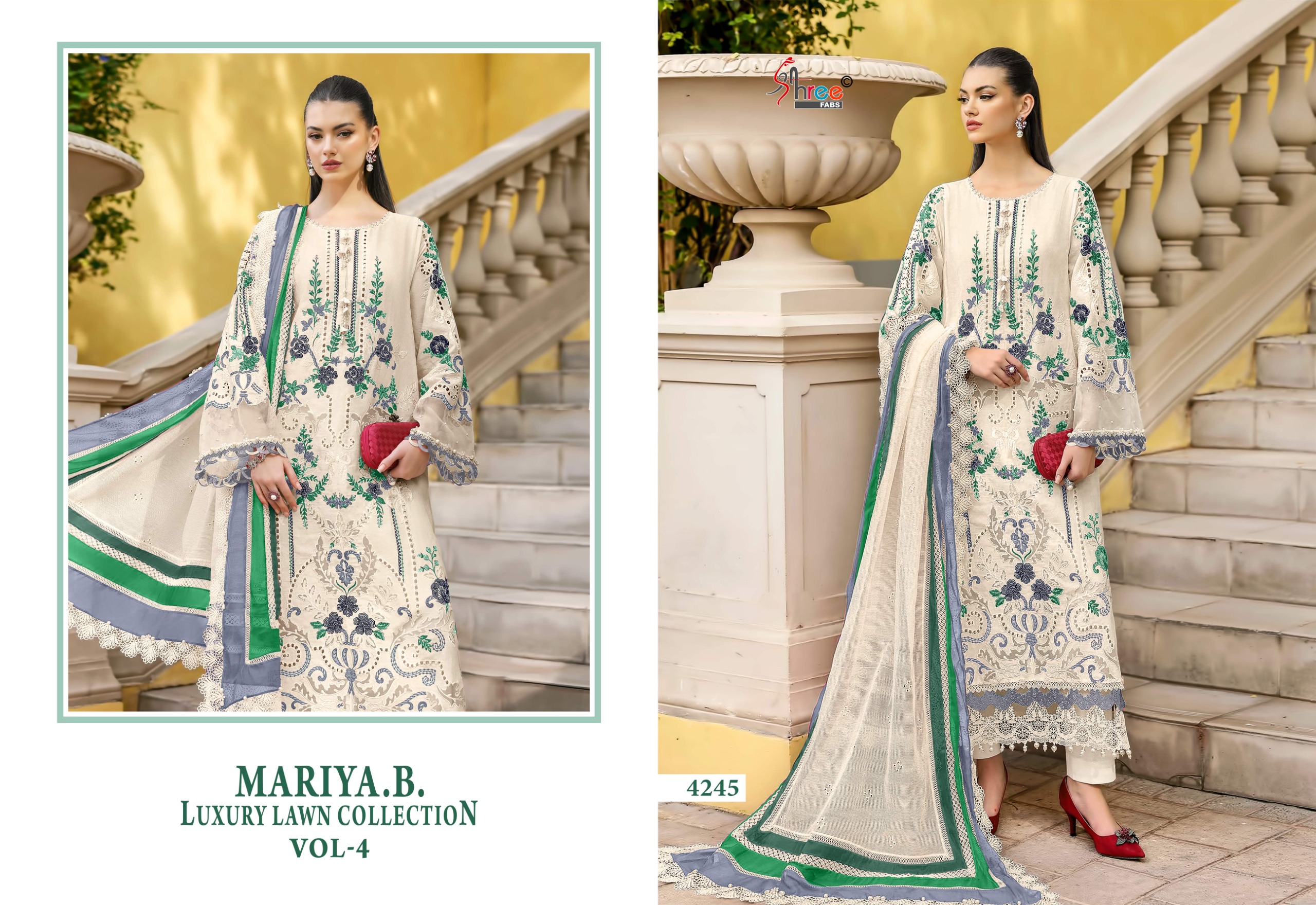 Shree Fab – Mariya b luxury lawn vol.4 Cotton Duptta