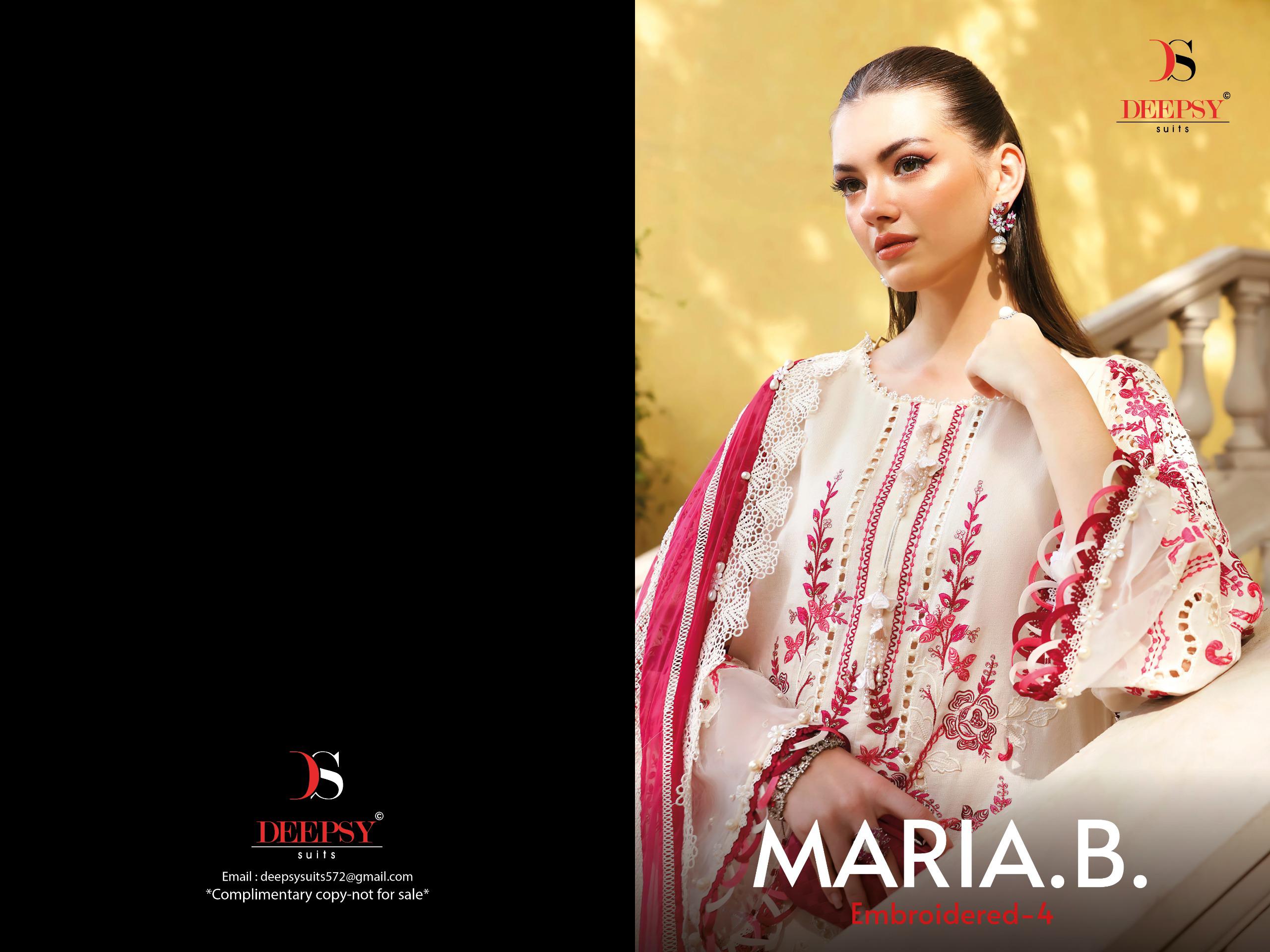 DEEPSY SUITS – Maria B Embroidered vol.4 Cotton Duptta