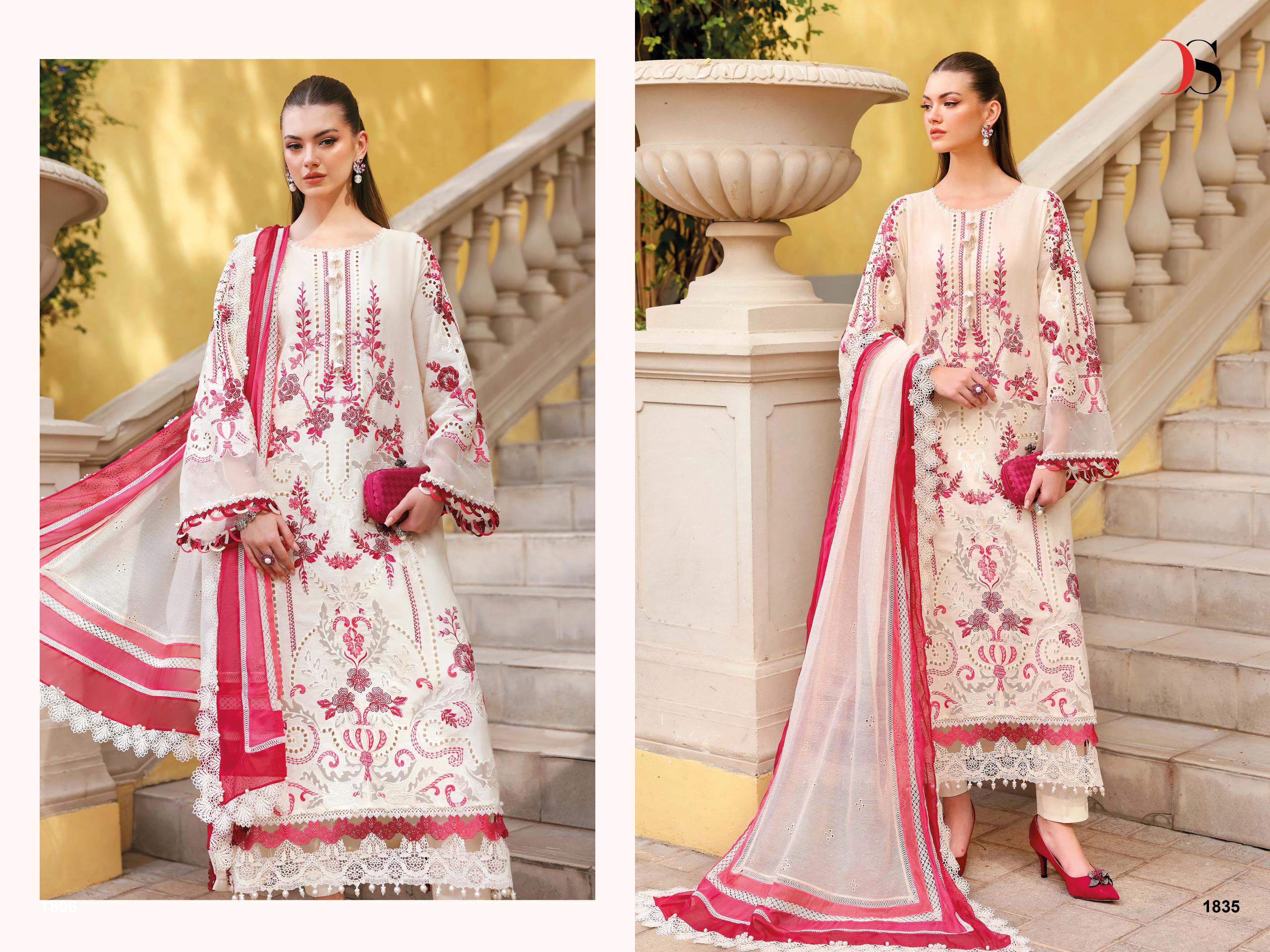 DEEPSY SUITS – Maria B Embroidered vol.4 Ciffon Duptta
