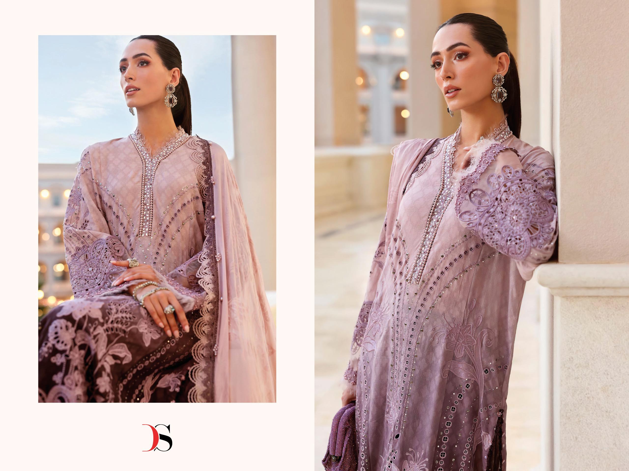 DEEPSY SUITS – Maria B Embroidered vol.4 Ciffon Duptta