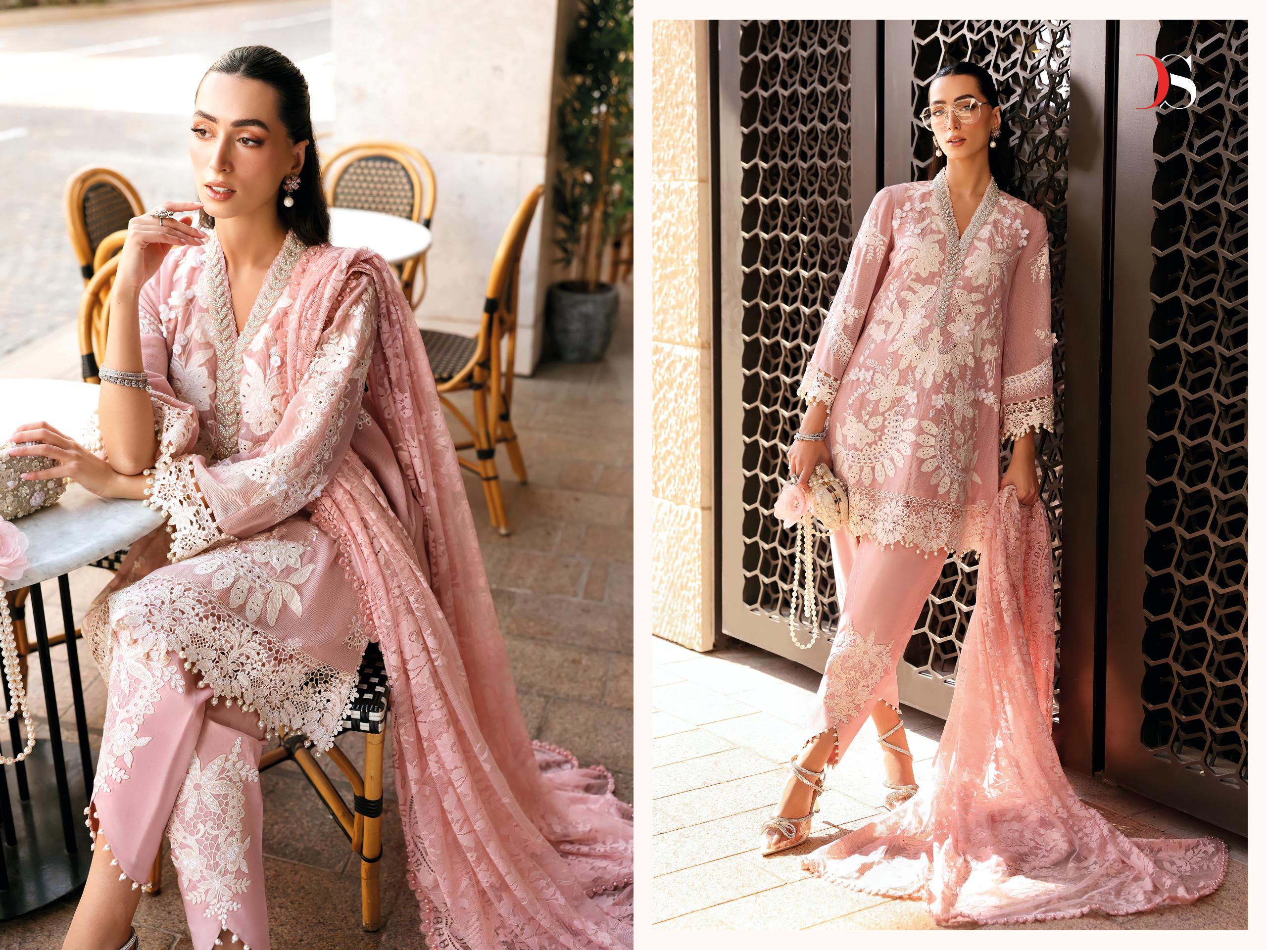 DEEPSY SUITS – Maria B Embroidered vol.4 Ciffon Duptta