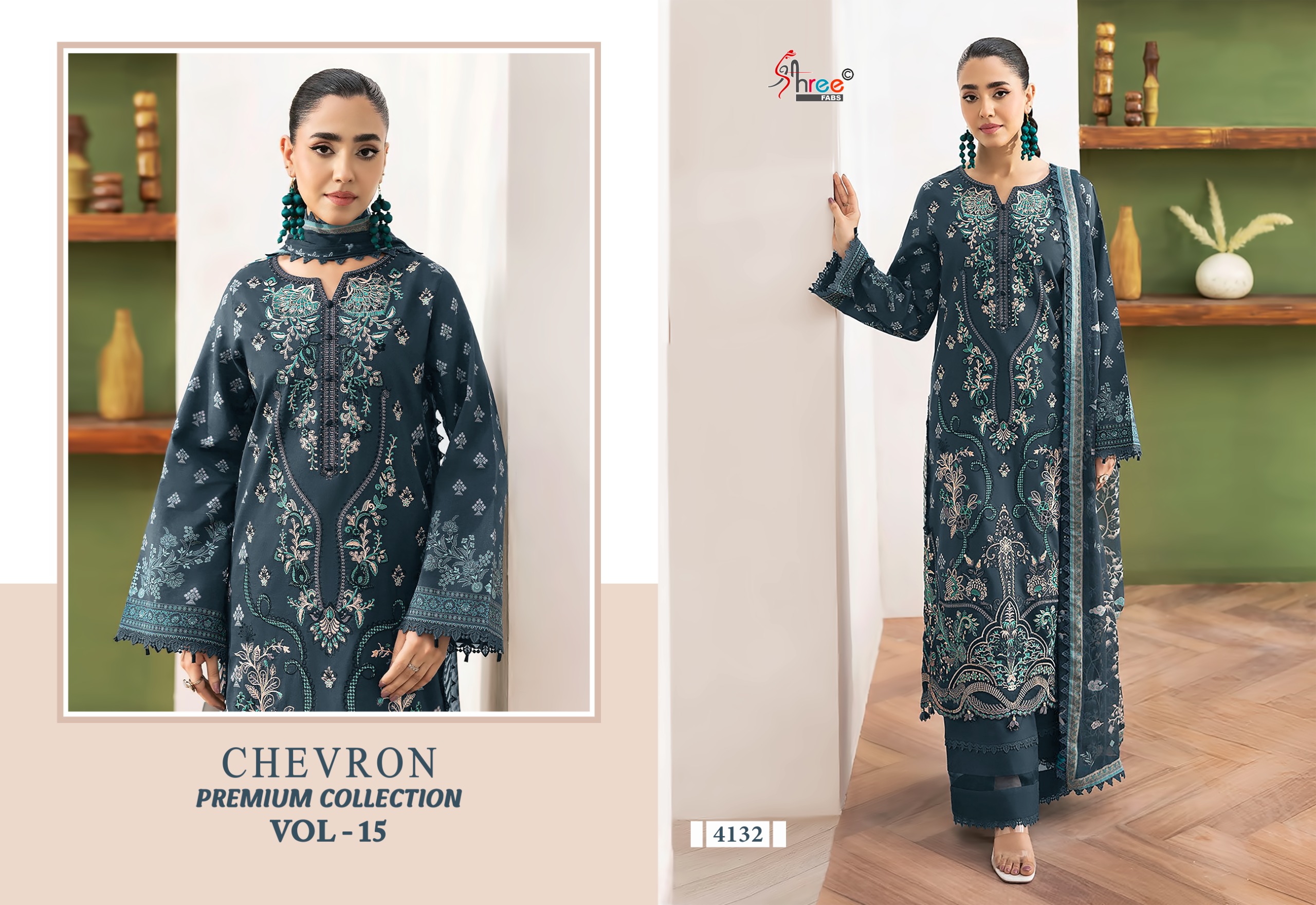 Shree Fab – Chevron Vol.15 Ciffon Duptta