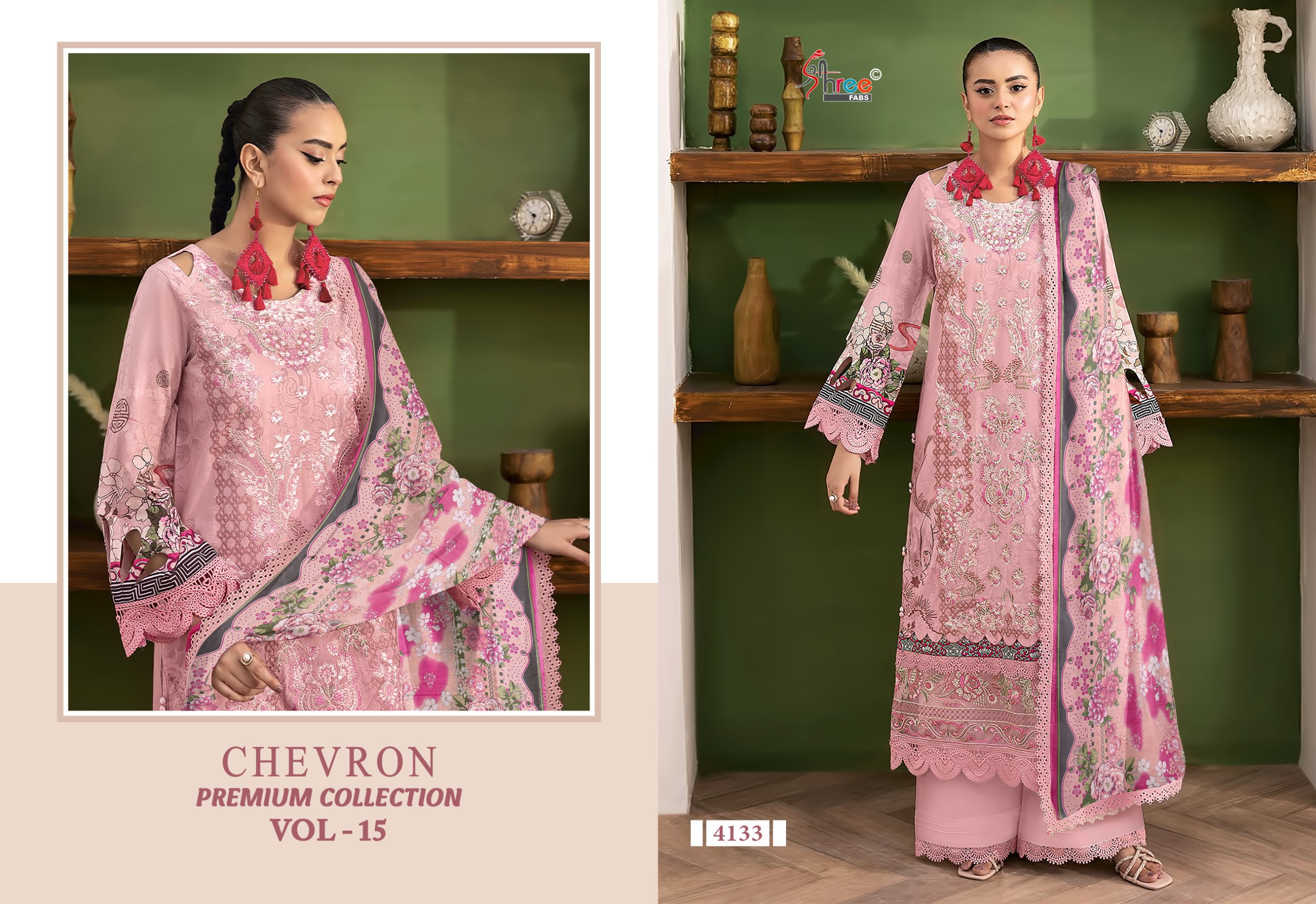 Shree Fab – Chevron Vol.15 Ciffon Duptta
