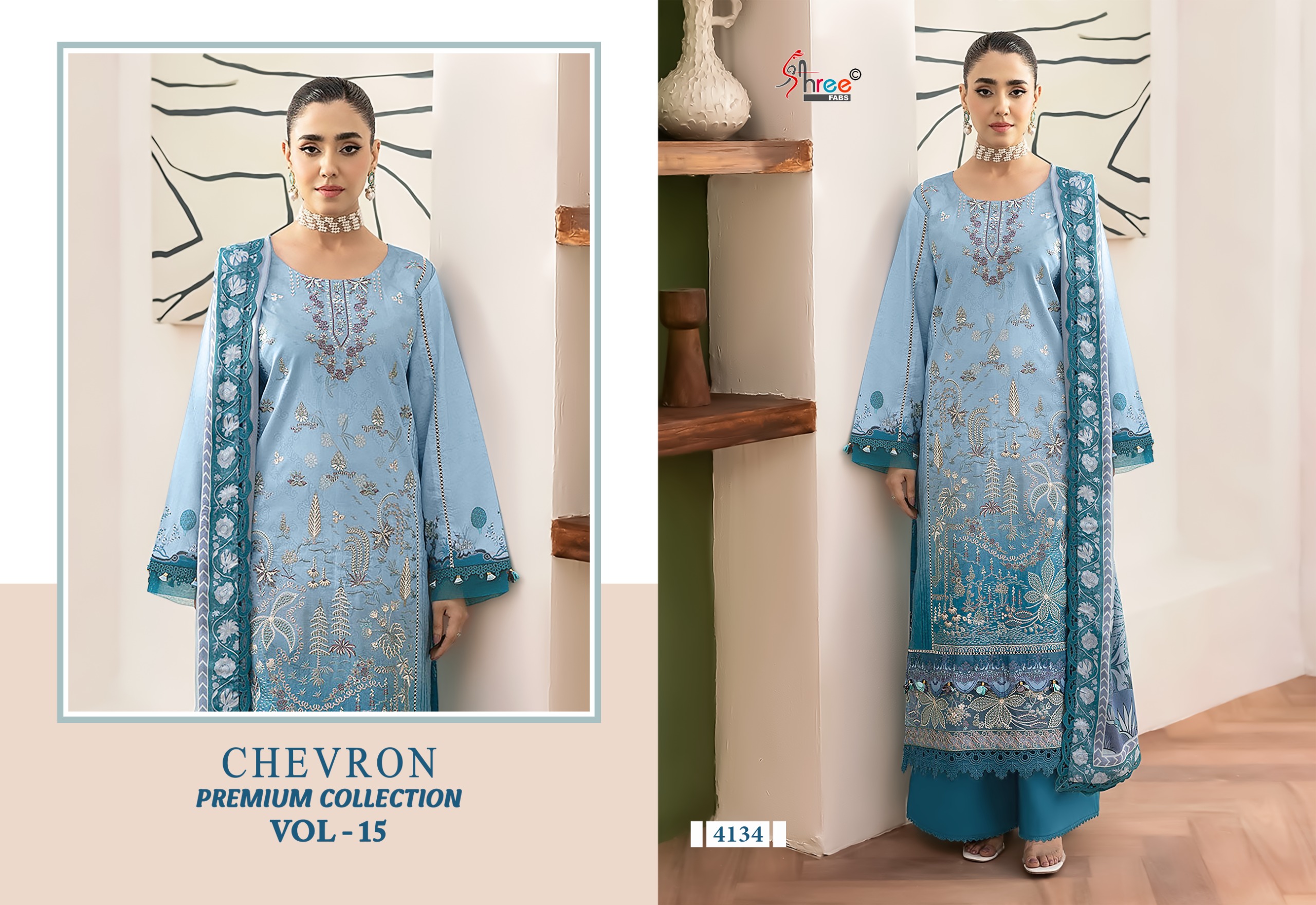 Shree Fab – Chevron Vol.15 Ciffon Duptta