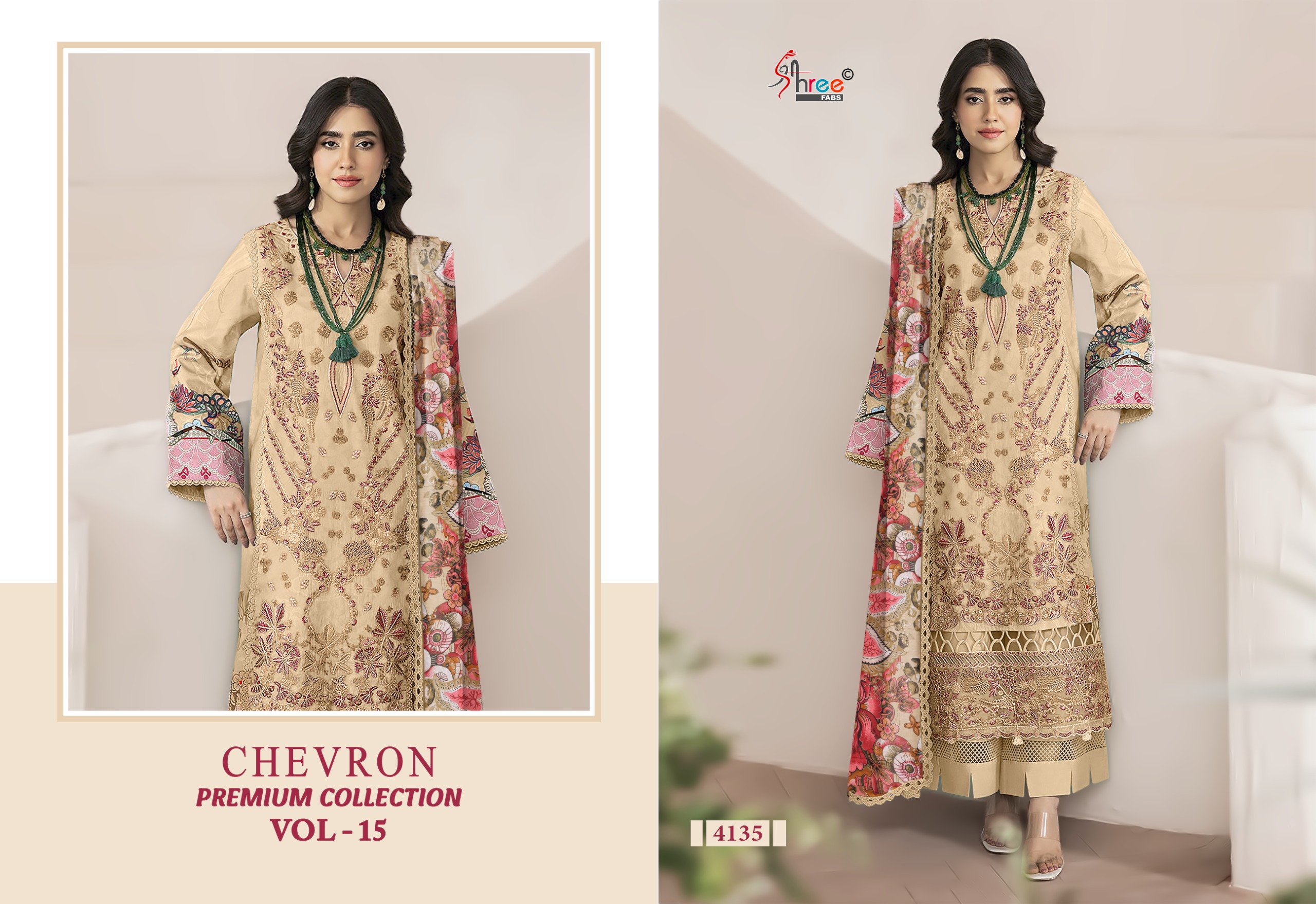 Shree Fab – Chevron Vol.15 Ciffon Duptta
