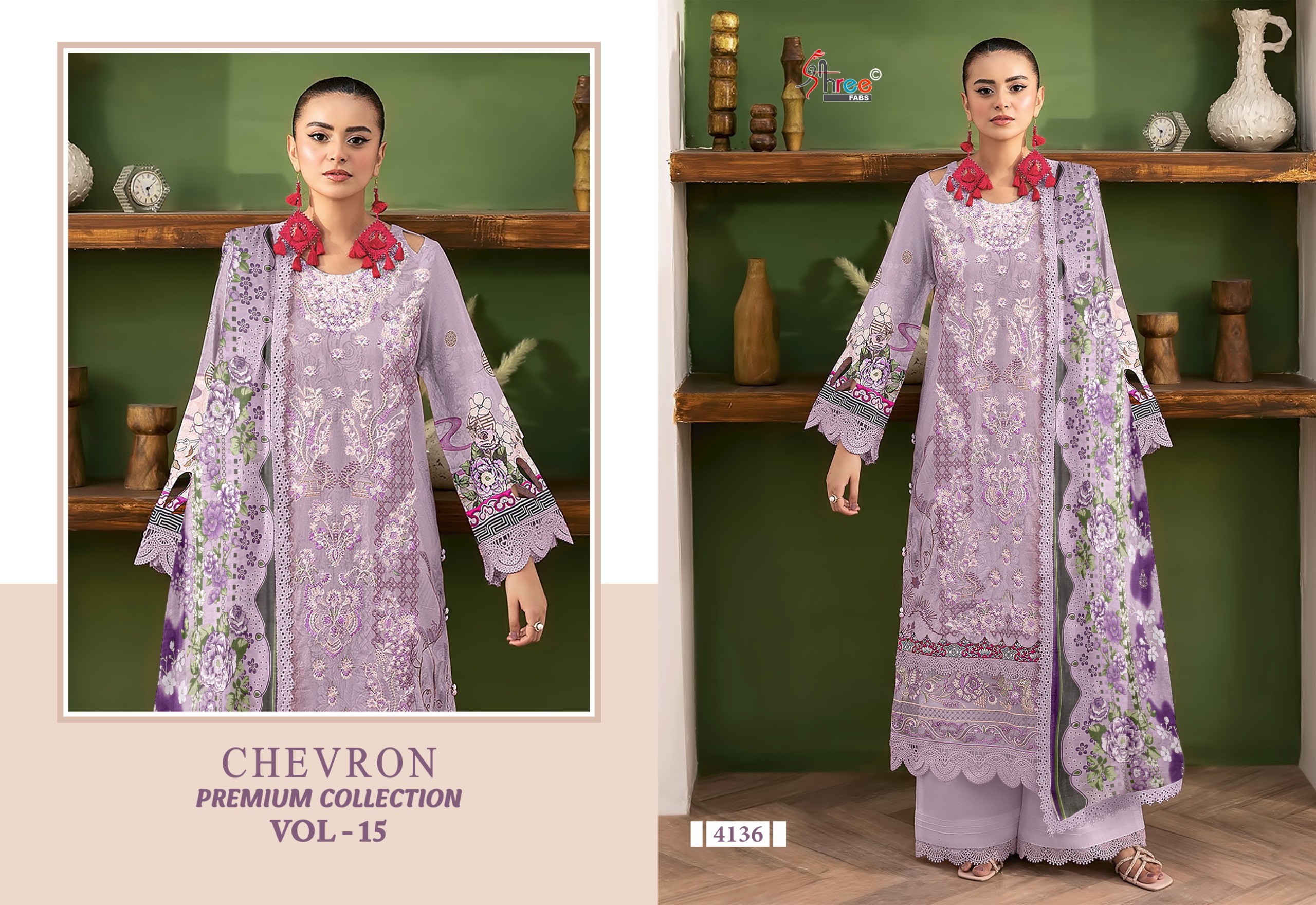 Shree Fab – Chevron Vol.15 Ciffon Duptta