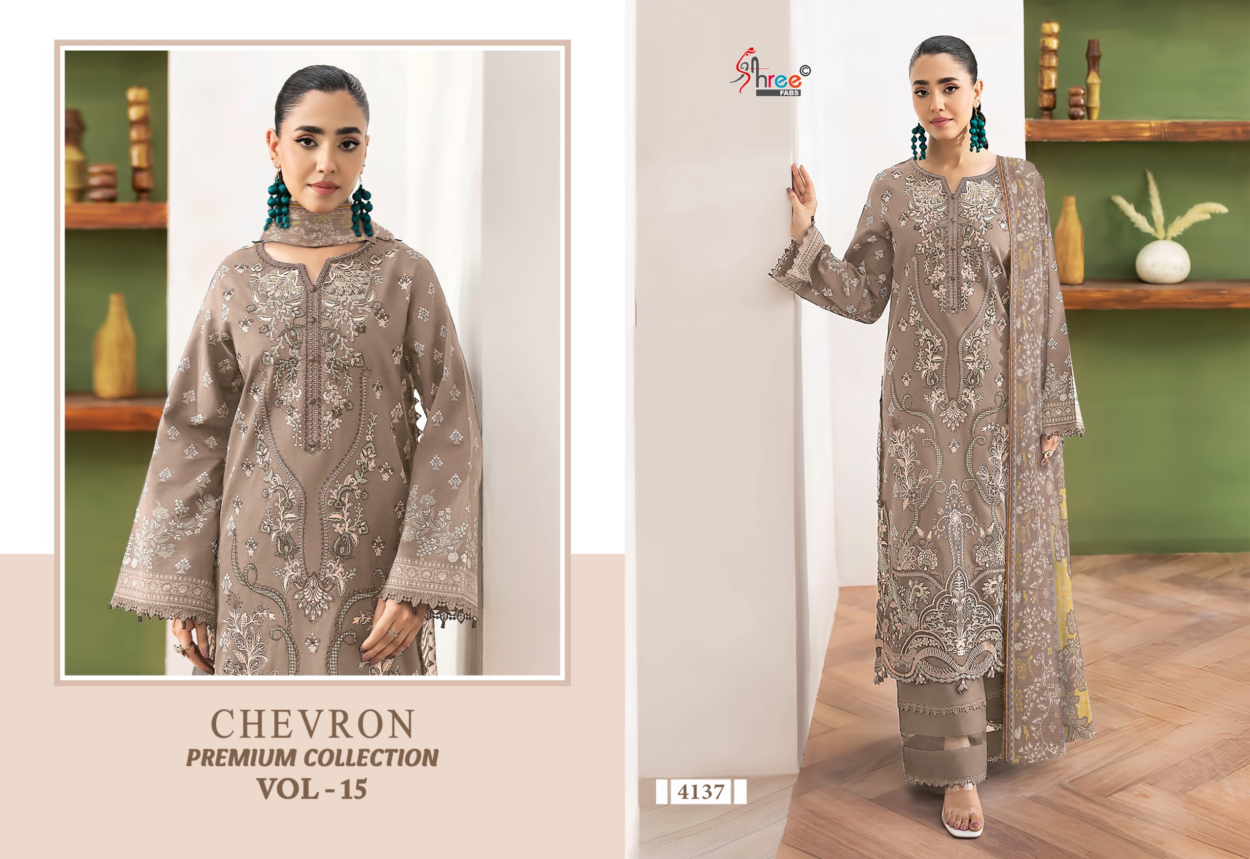 Shree Fab – Chevron Vol.15 Ciffon Duptta