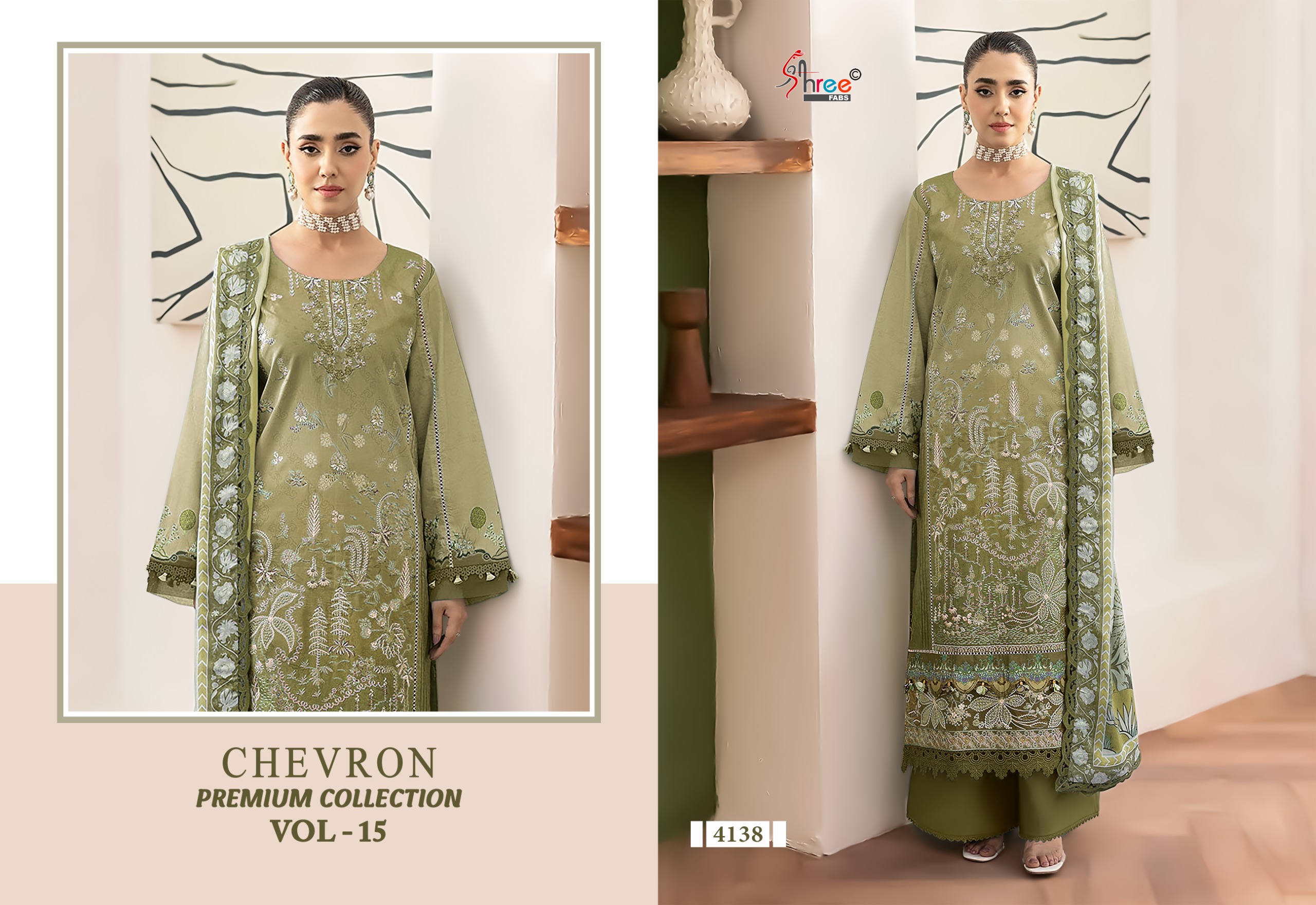 Shree Fab – Chevron Vol.15 Ciffon Duptta